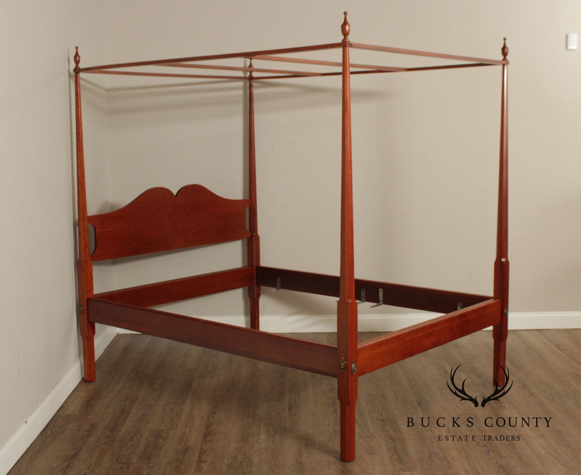 Norman’s Reproductions Solid Cherry Queen Size Four Poster Canopy Bed