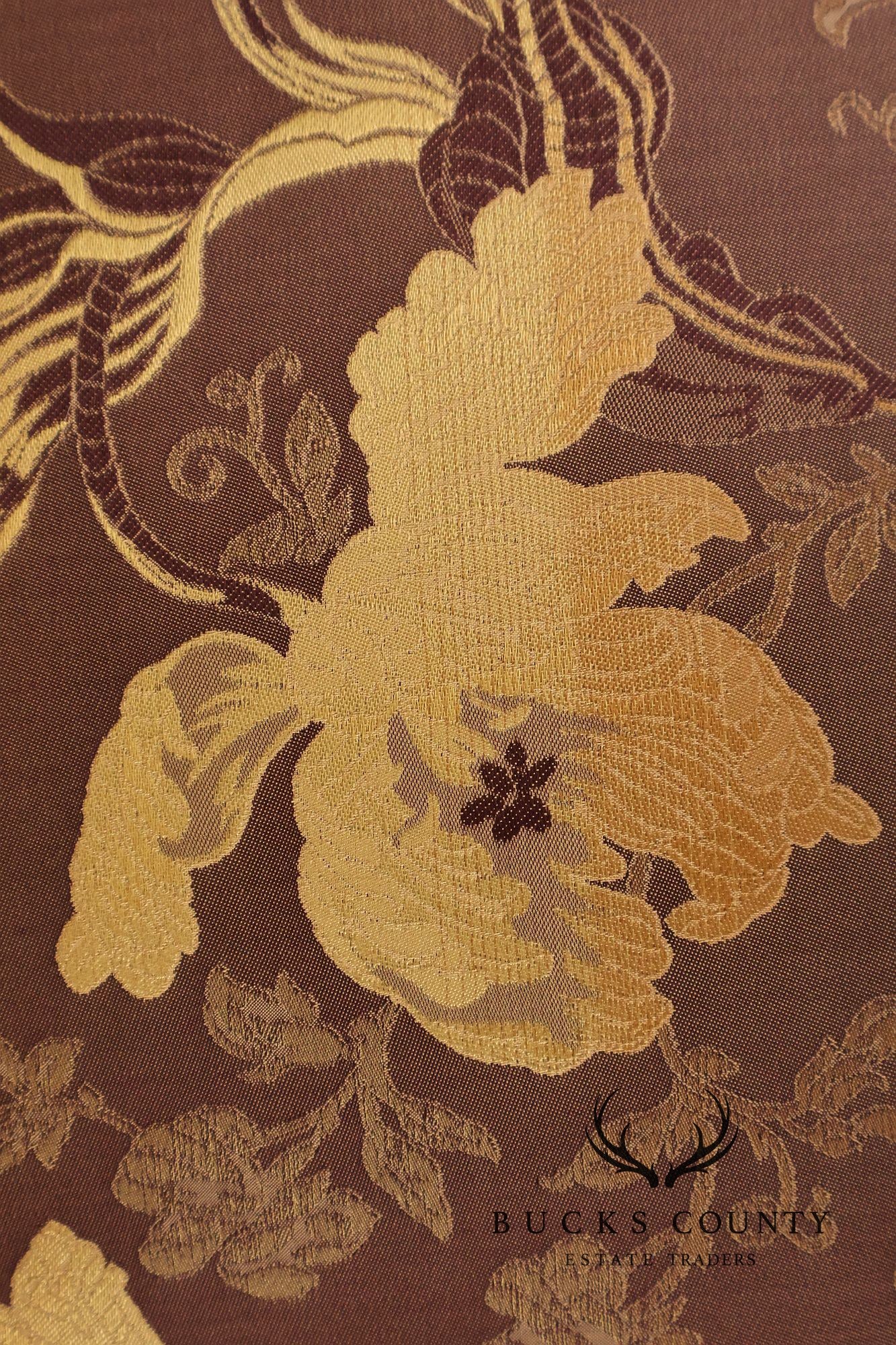 Pair of Upholstered Parsons Style Dining Chairs