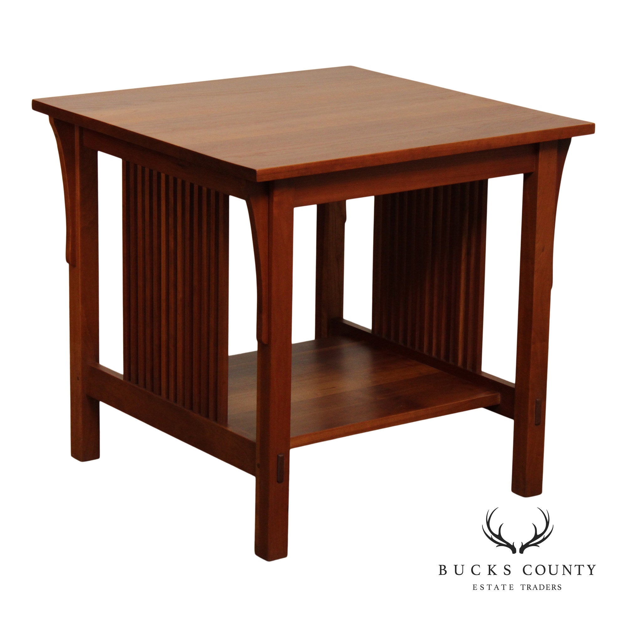 Stickley Mission Collection Cherry Spindle Lamp Table