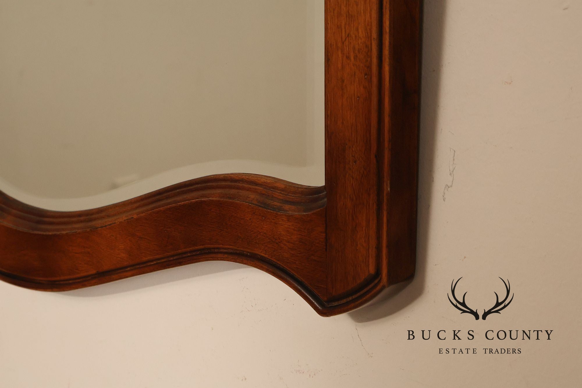 Ethan Allen Country French Collection Maple And Birchwood Beveled  Mirror