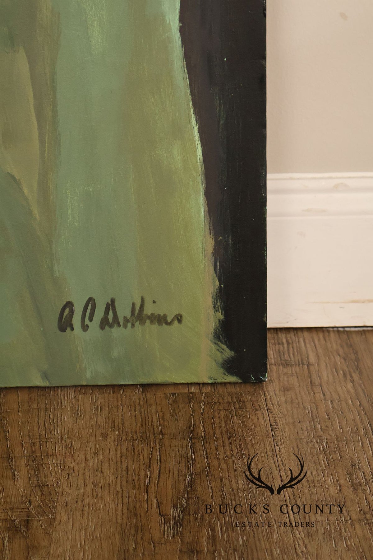Anne Cooper Dobbins Oil Painting, Couple's Portrait