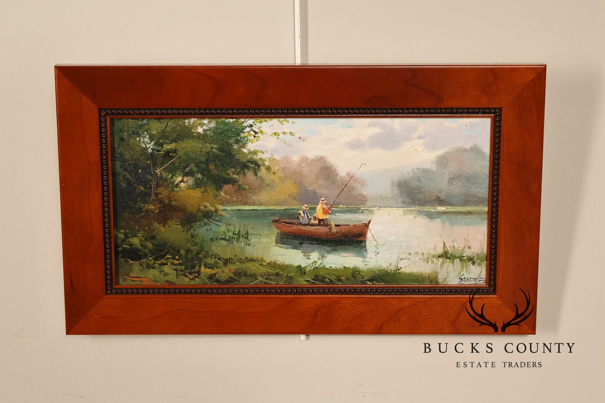 Salvador Caballero Pair of Fishermen Paintings