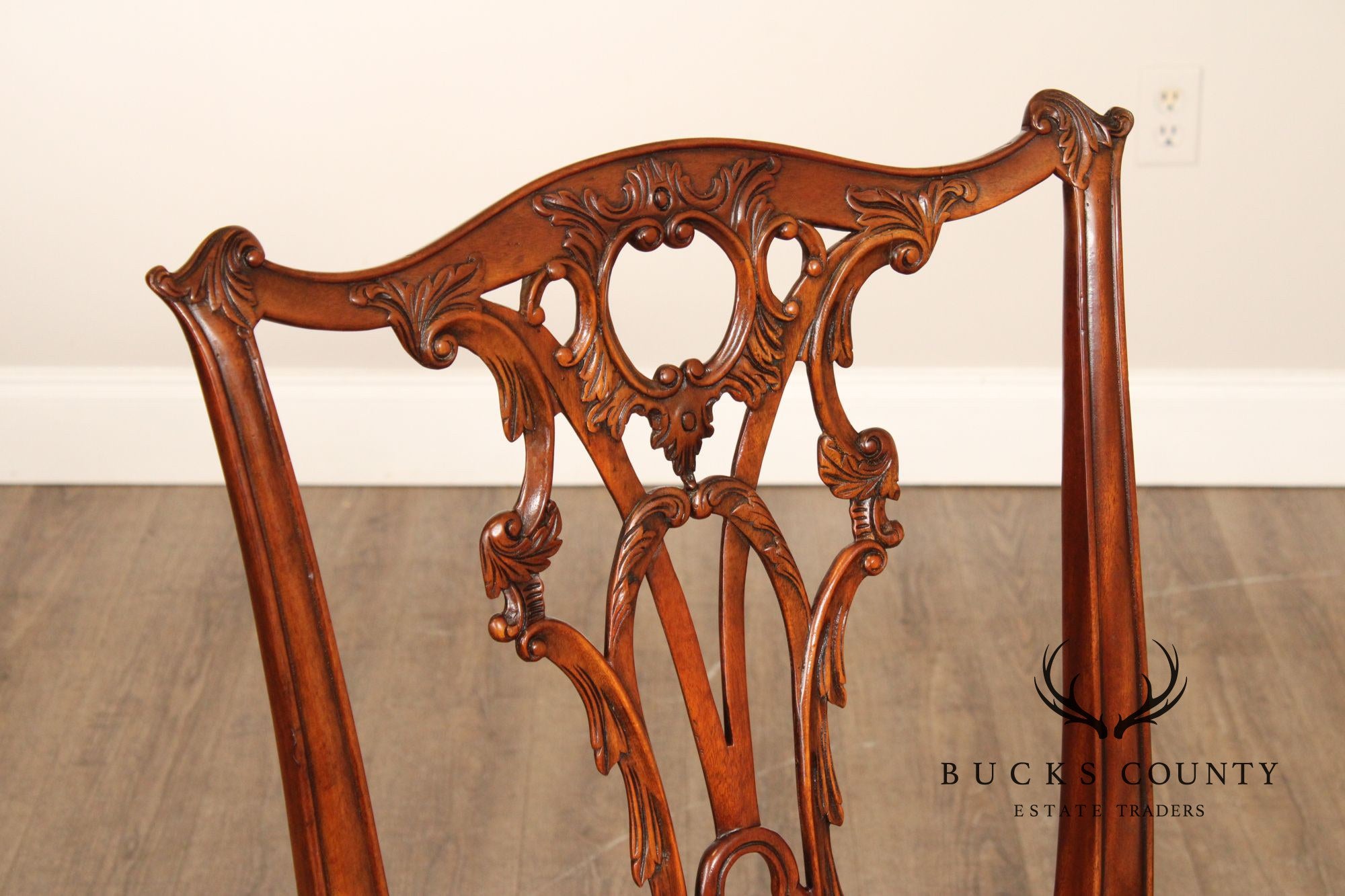 Theodore Alexander Pair of 'Rococo Splendour' Side Dining Chairs