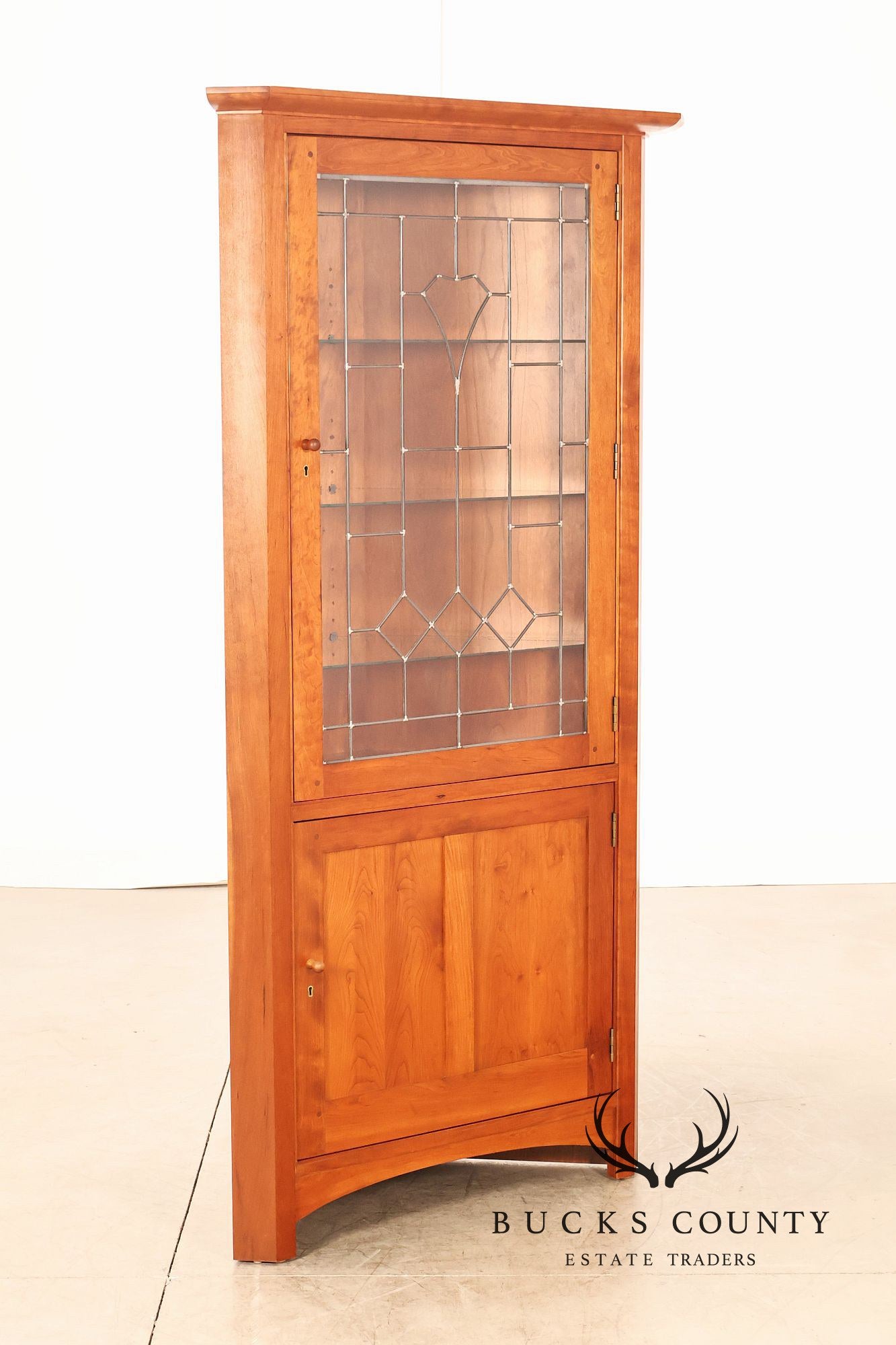 Stickley Mission Collection Cherry Corner Cabinet