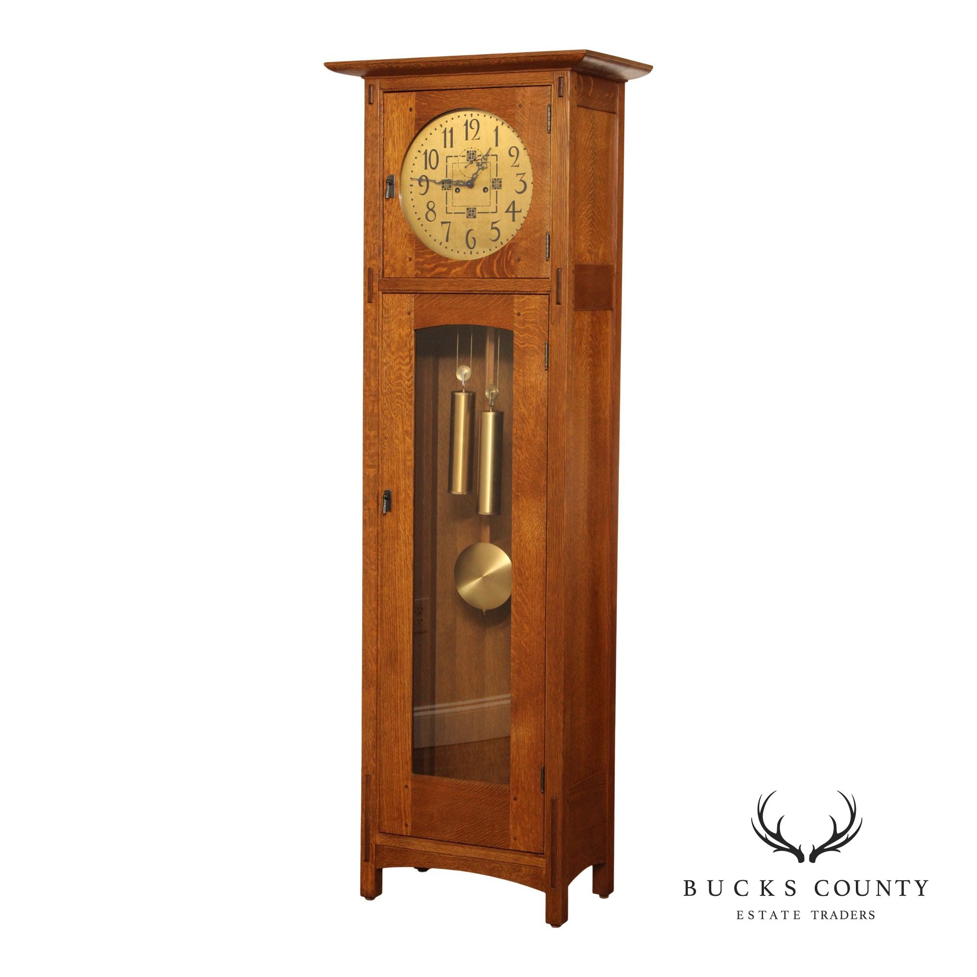 Stickley Mission Collection Oak Grandfather Clock