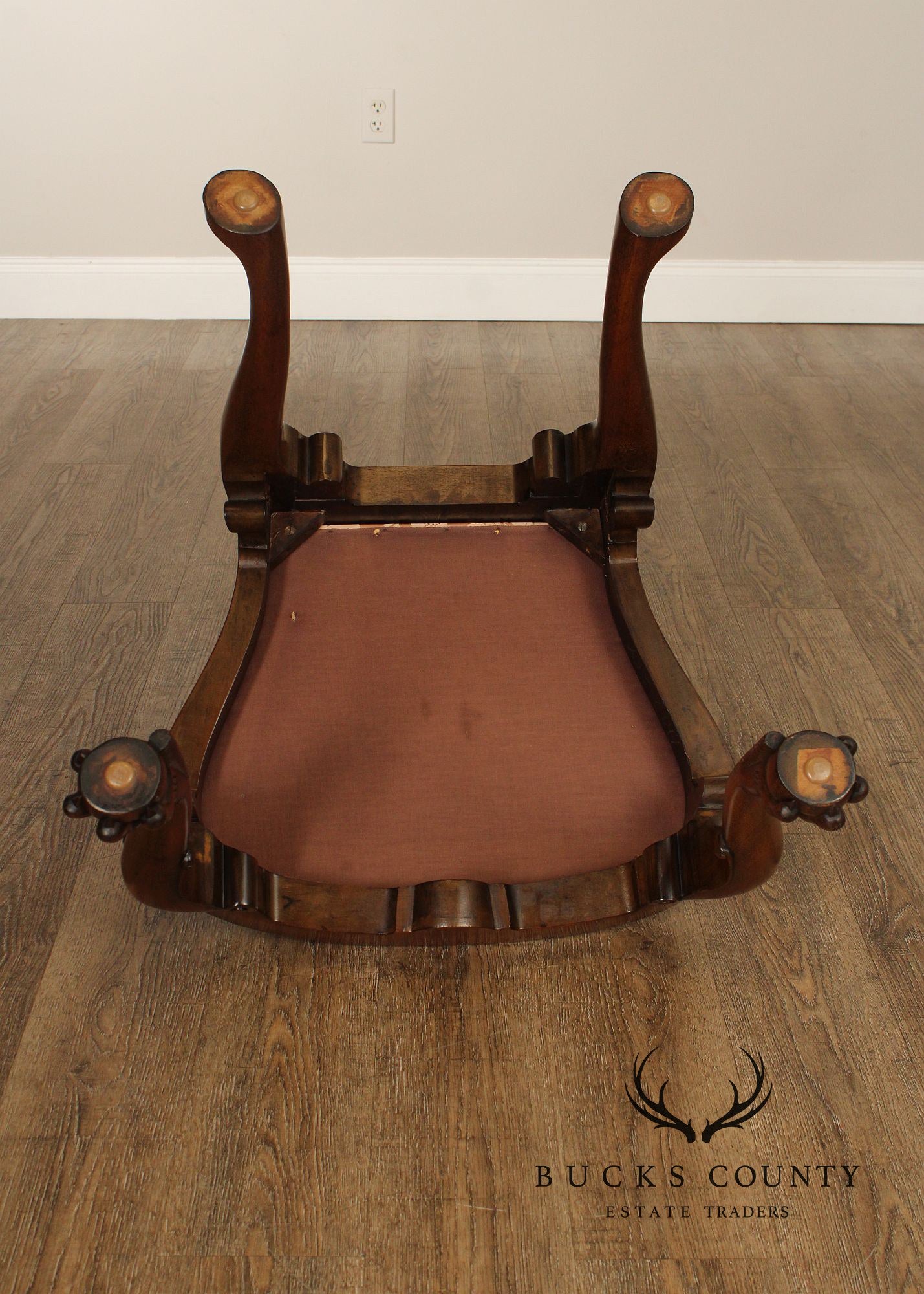 Kittinger Colonial Williamsburg Collection Set Of Four Mahogany Georgian Style Dining Chairs CW180