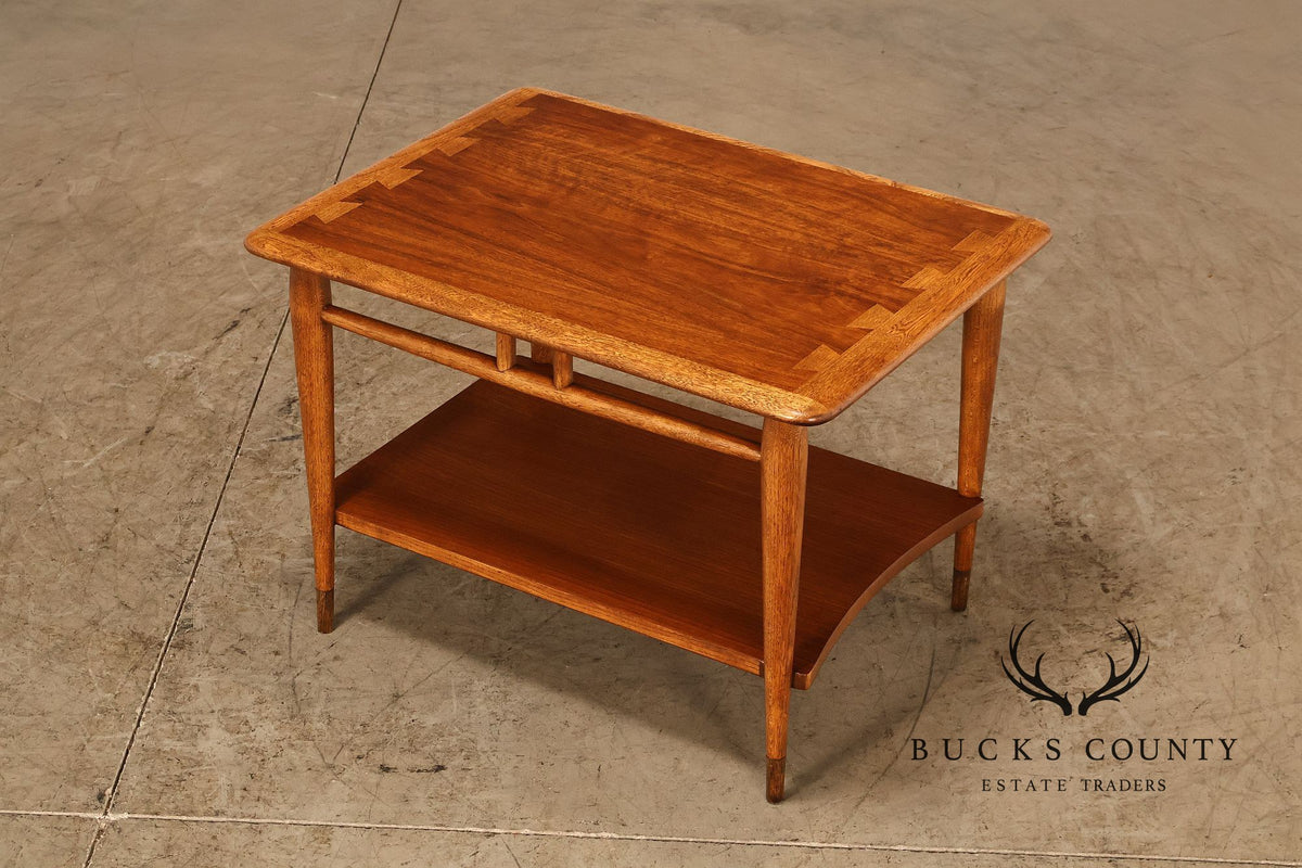 Lane 'Acclaim' Mid Century Modern Walnut and Oak End Table