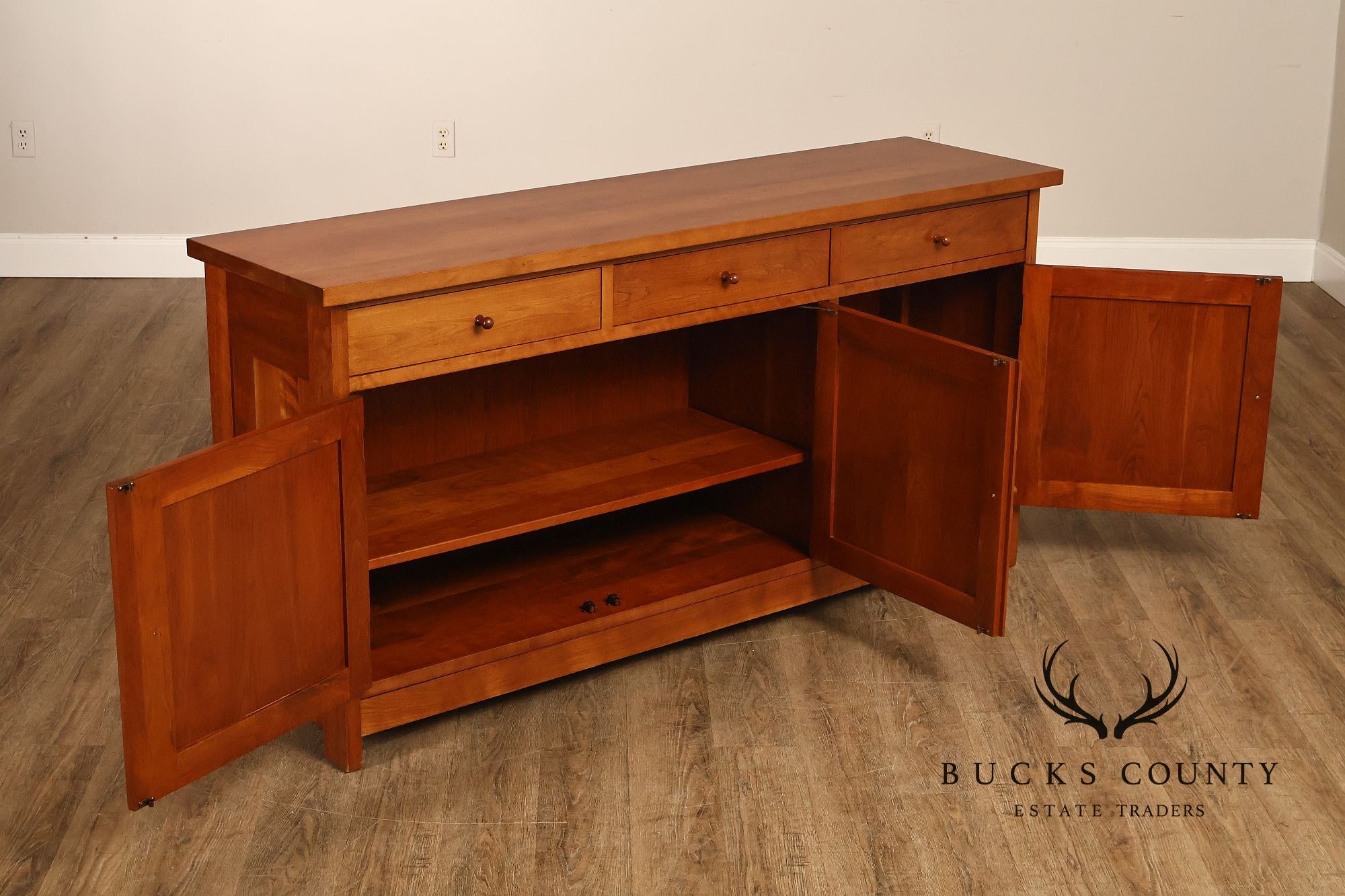 Stickley Mission Collection Cherry Three-Door Buffet