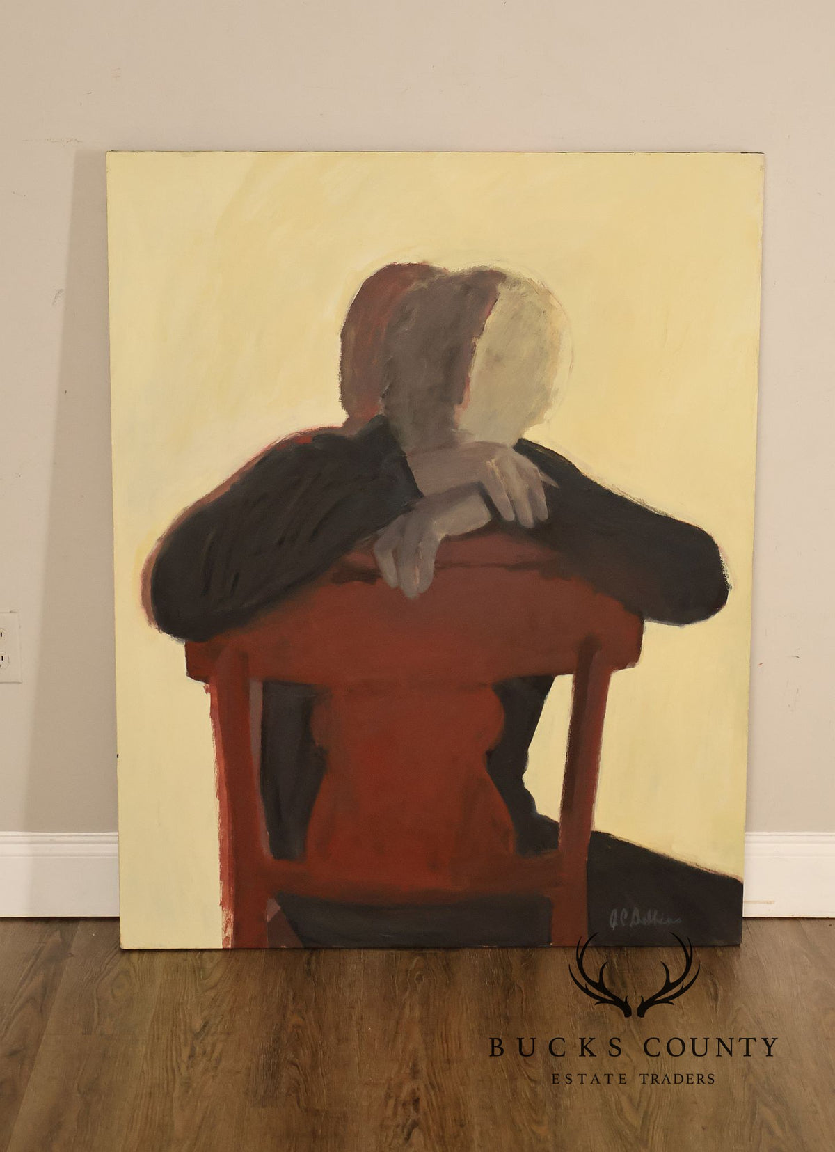 Anne Cooper Dobbins Oil Painting, Chair and The Shadow