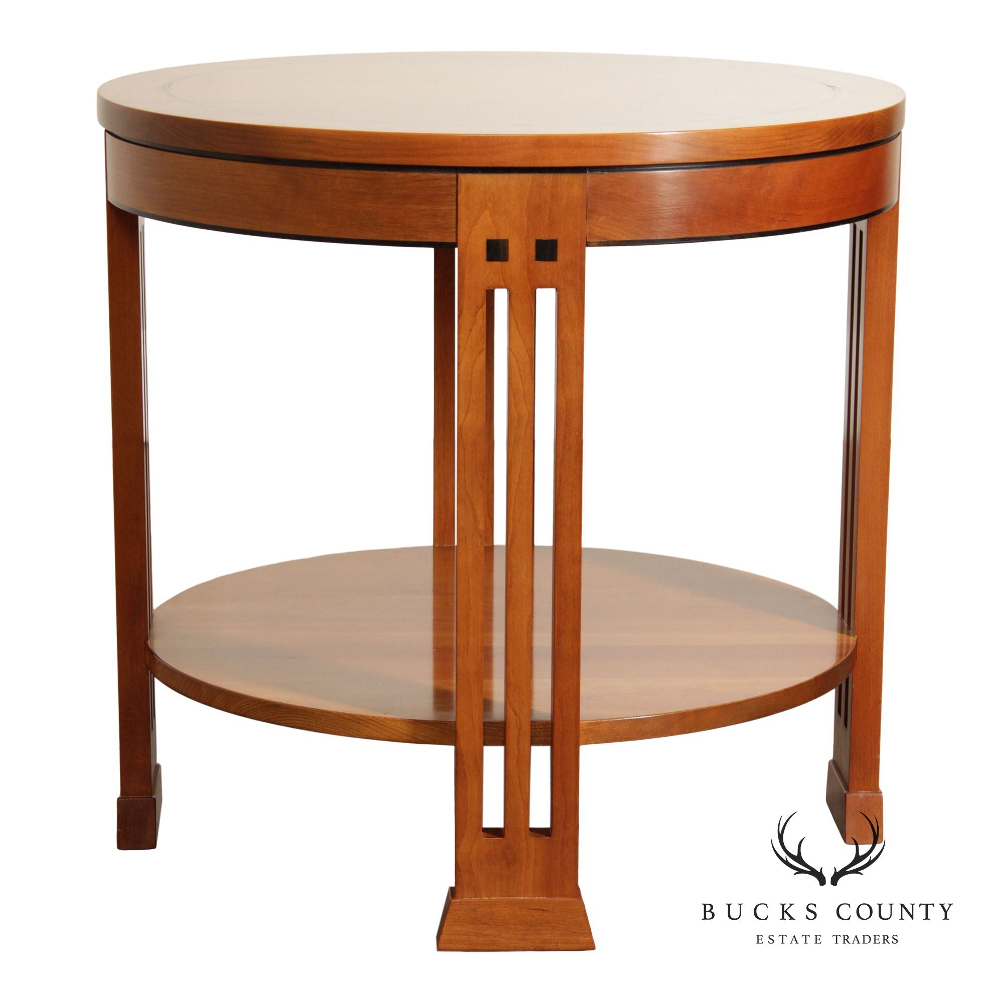 Stickley 21st Century Collection Round Cherry Lamp Table