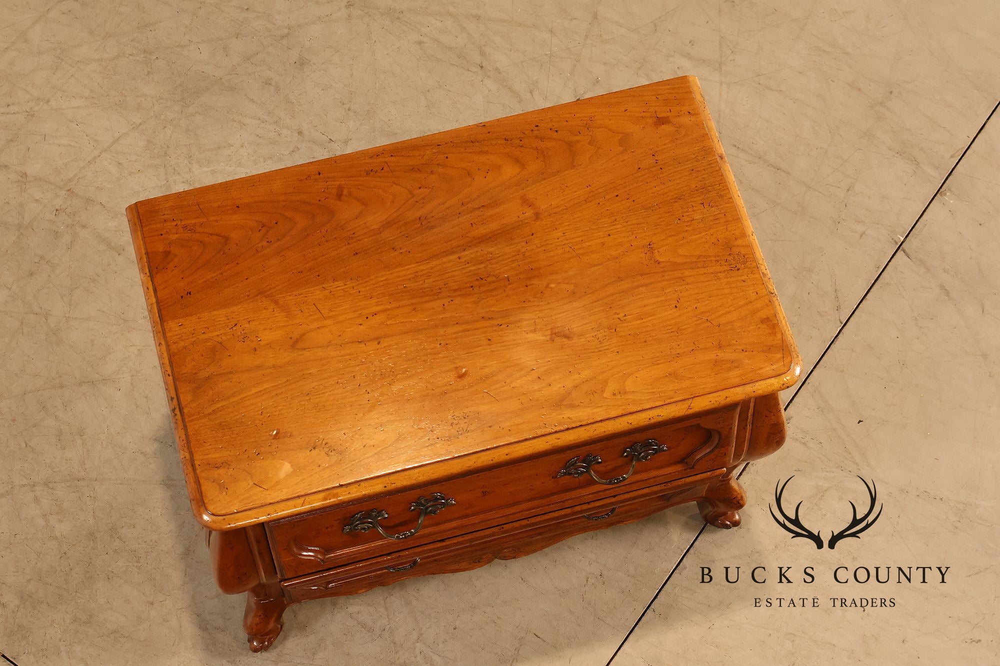 Baker Milling Road Pair Of French Country Nightstands Bombe Chests