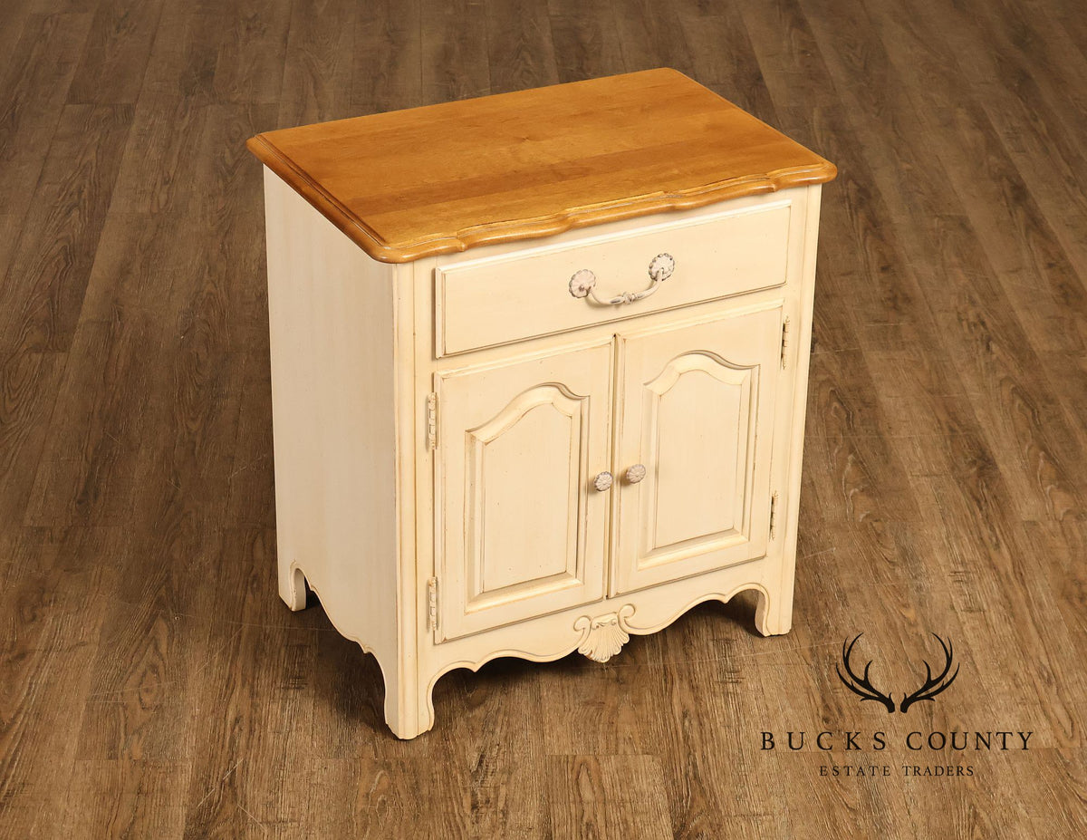 Ethan Allen 'Country French' Cream Painted Nightstand