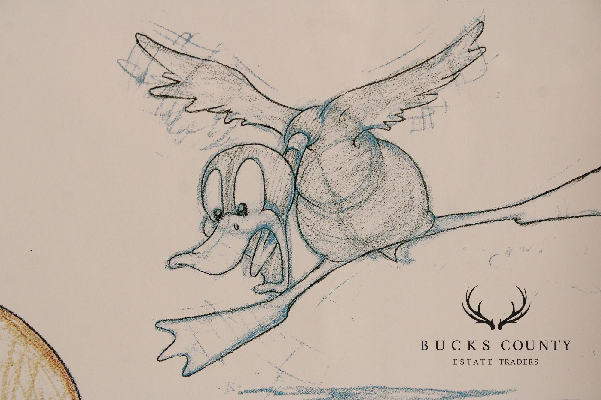 Virgil Ross Looney Tunes Character Sketch Lithograph