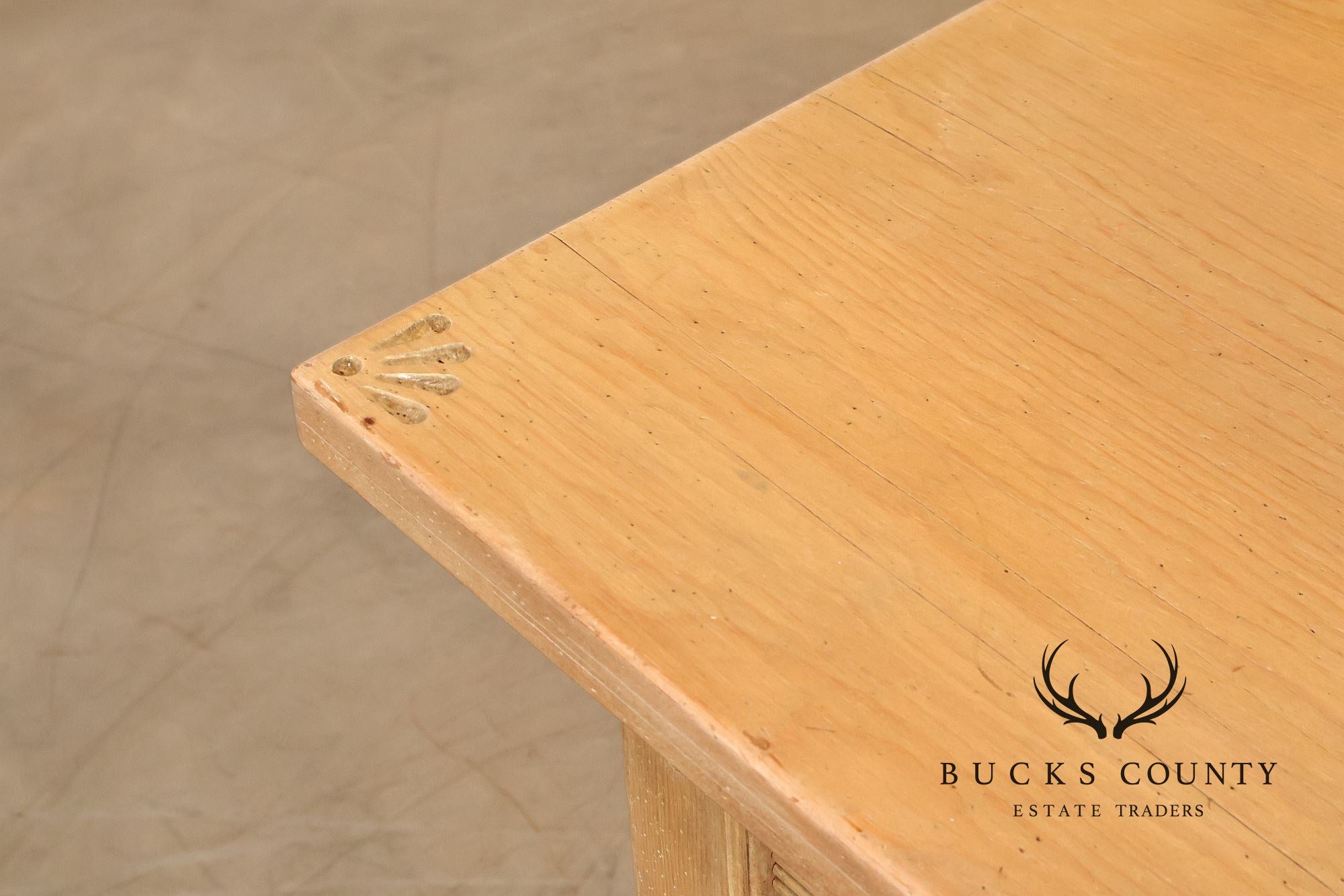 Southwest Style Cerused Pine Dining Table