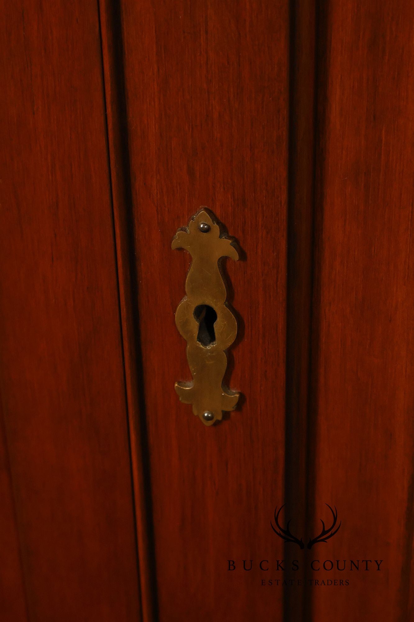 Henkel Harris Cherry Nine Pane Chippendale Style Corner Cabinet