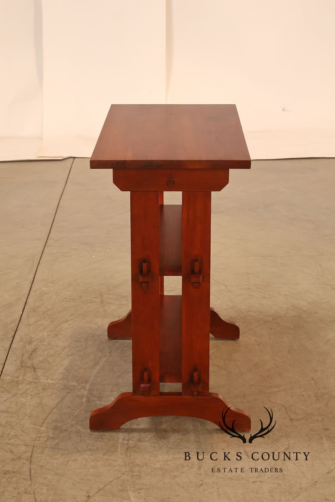 Stickley Mission Collection Pair of Cherry Roycroft Little Journeys Tables