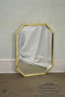 Friedman Brothers Brass Frame Octagon Beveled Wall Mirror