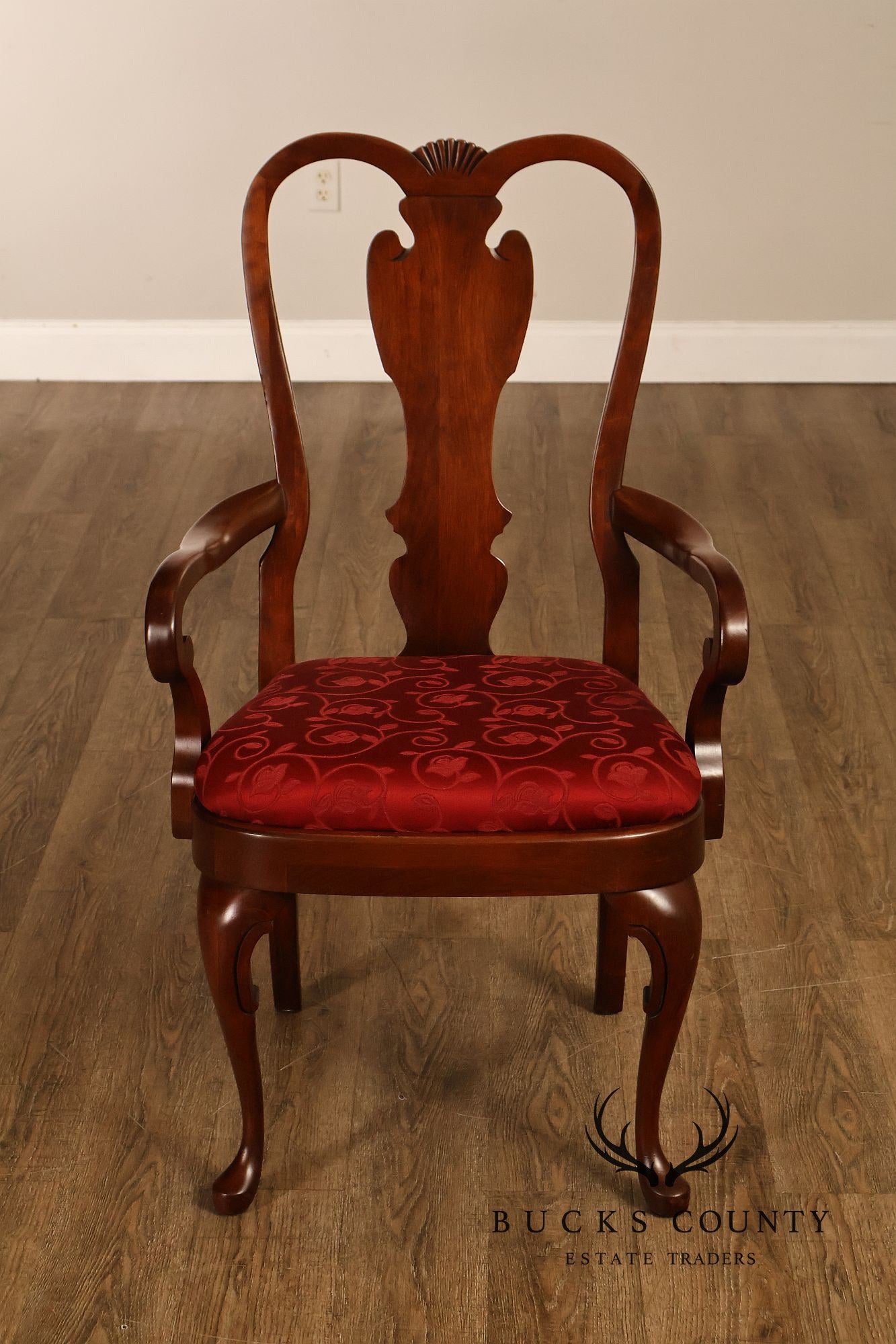 Pennsylvania House Set Of 10 Queen Anne Cherry Dining Chairs