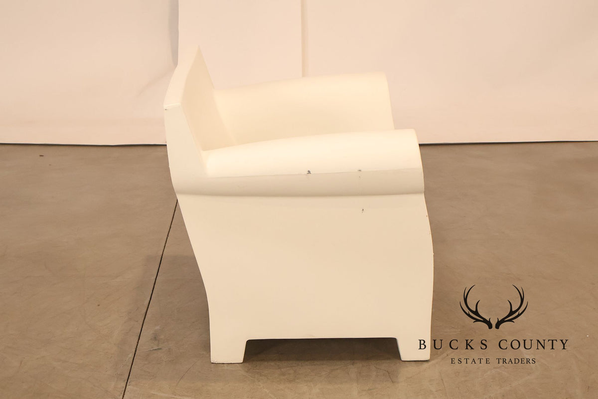 Kartell Philippe Starck Pair Of Bubble Club White Armchairs
