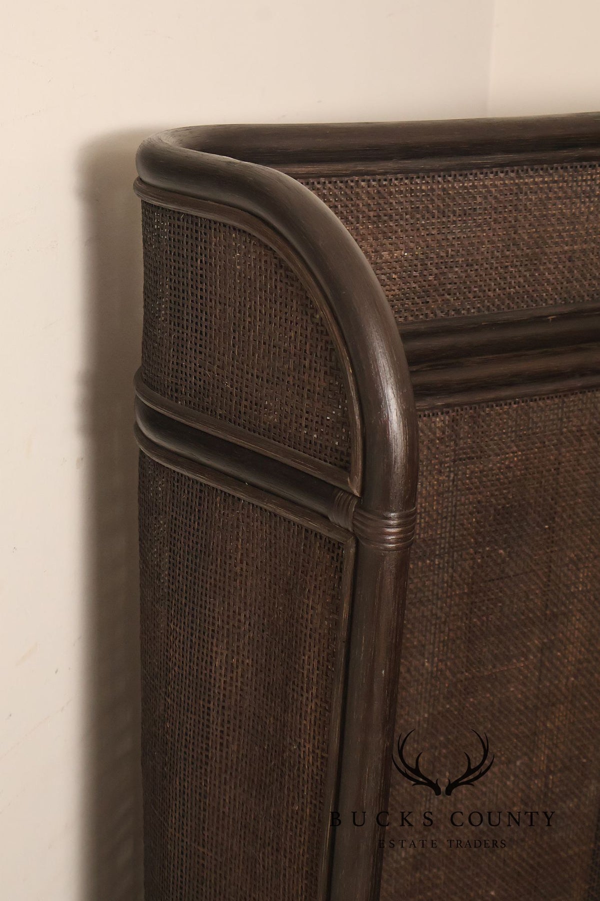 Arhaus Maya King Size Faux Bamboo And Cane Bed