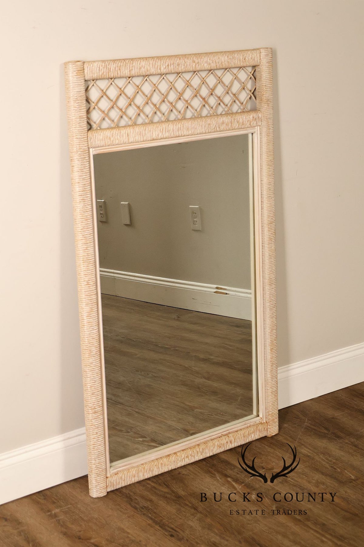 Lexington Henry Link Wicker Pier Mirror