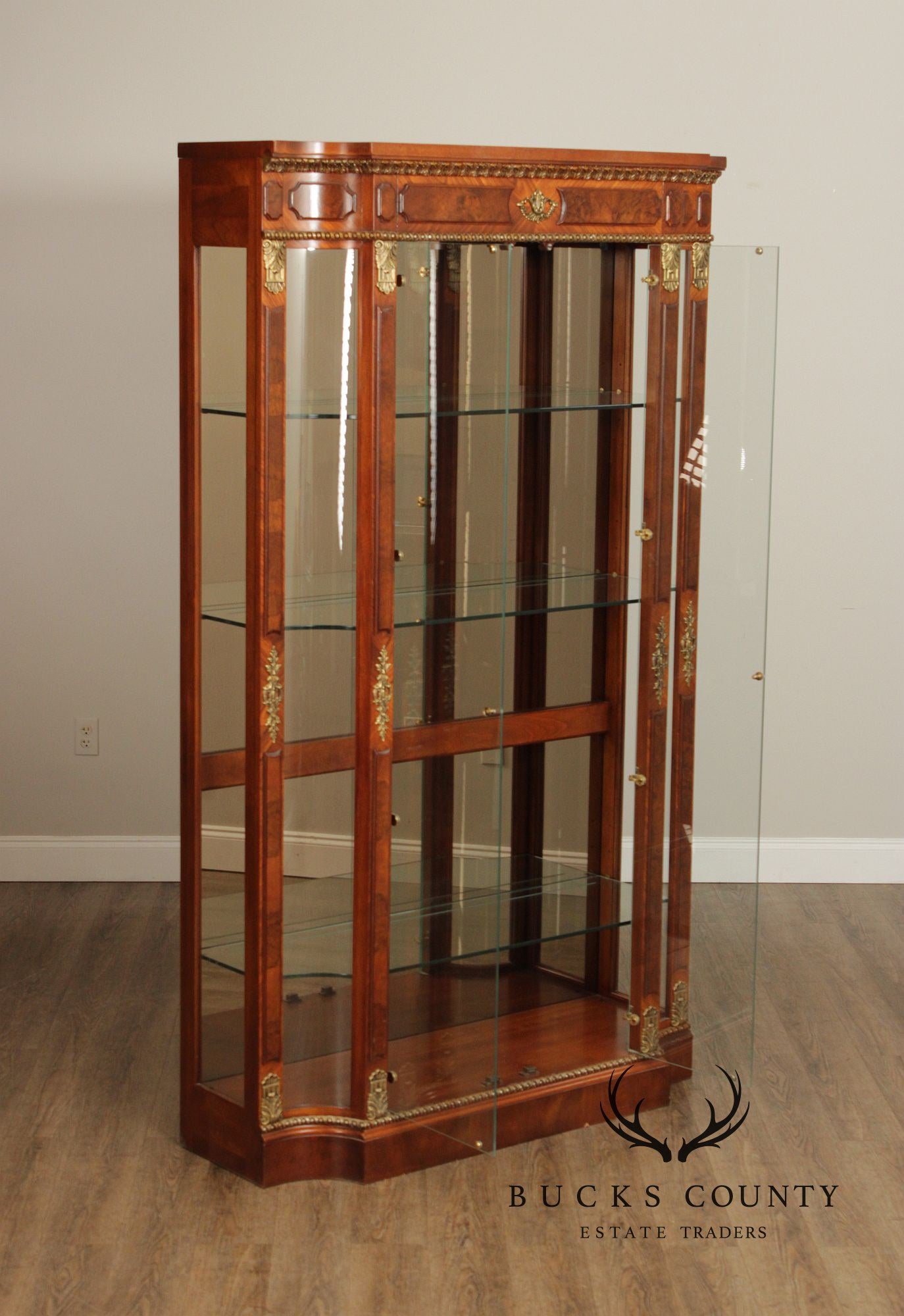 Henredon 'Grand Provenance' Walnut Display Cabinet