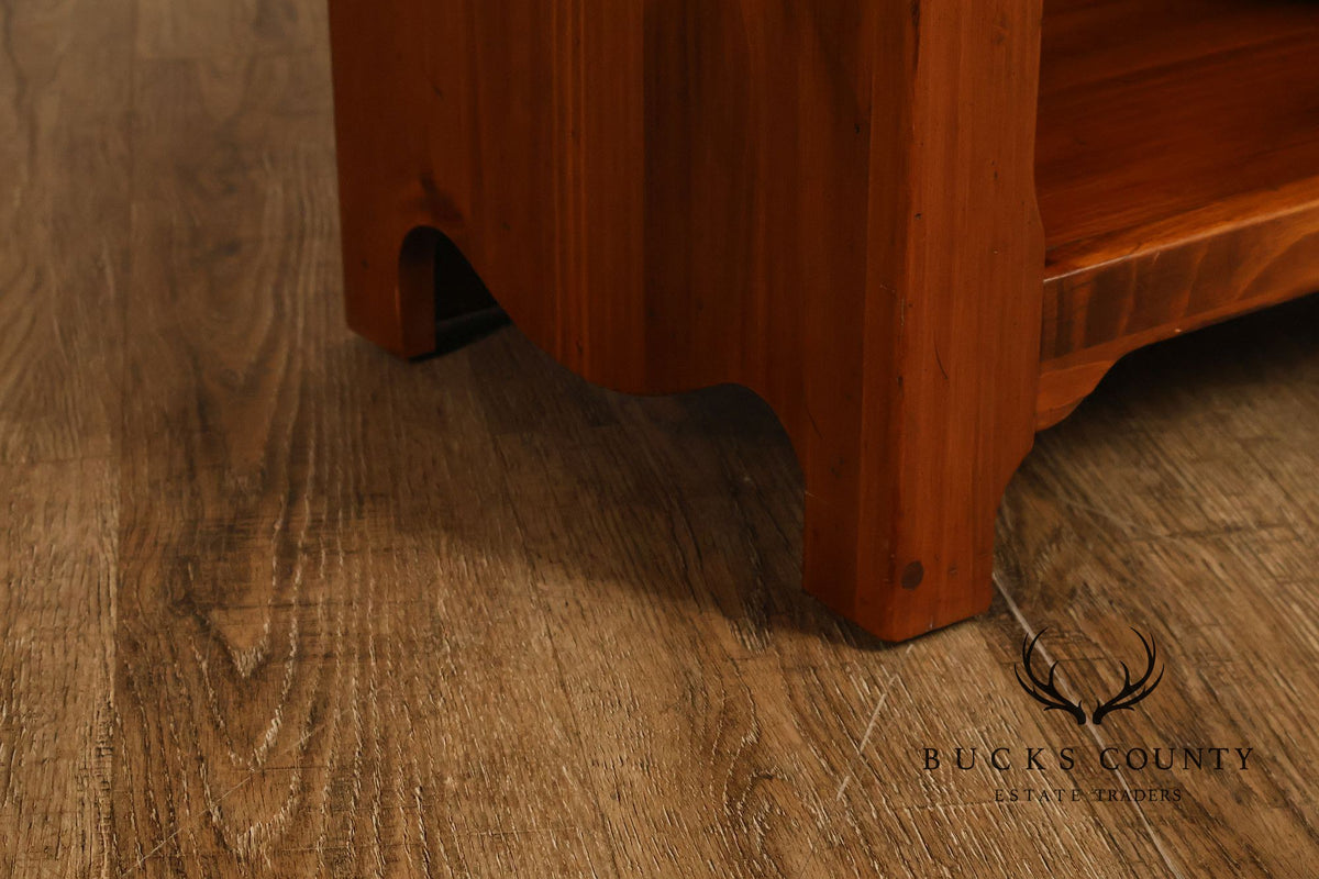 Ethan Allen Pair of Pine Single-Drawer Nightstands