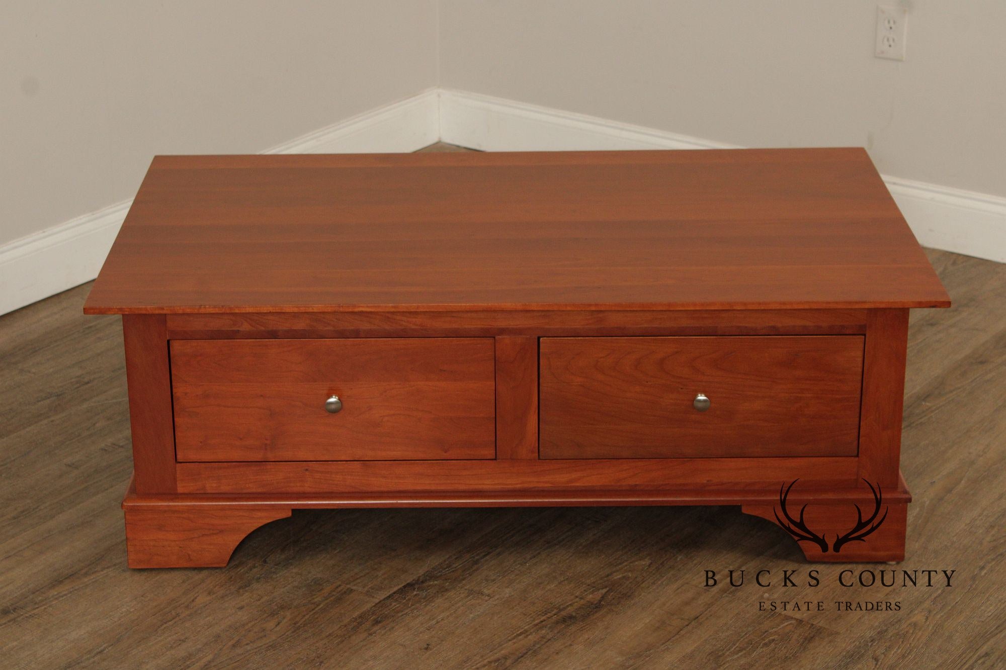Nichols and Stone Cherry Storage Coffee Table