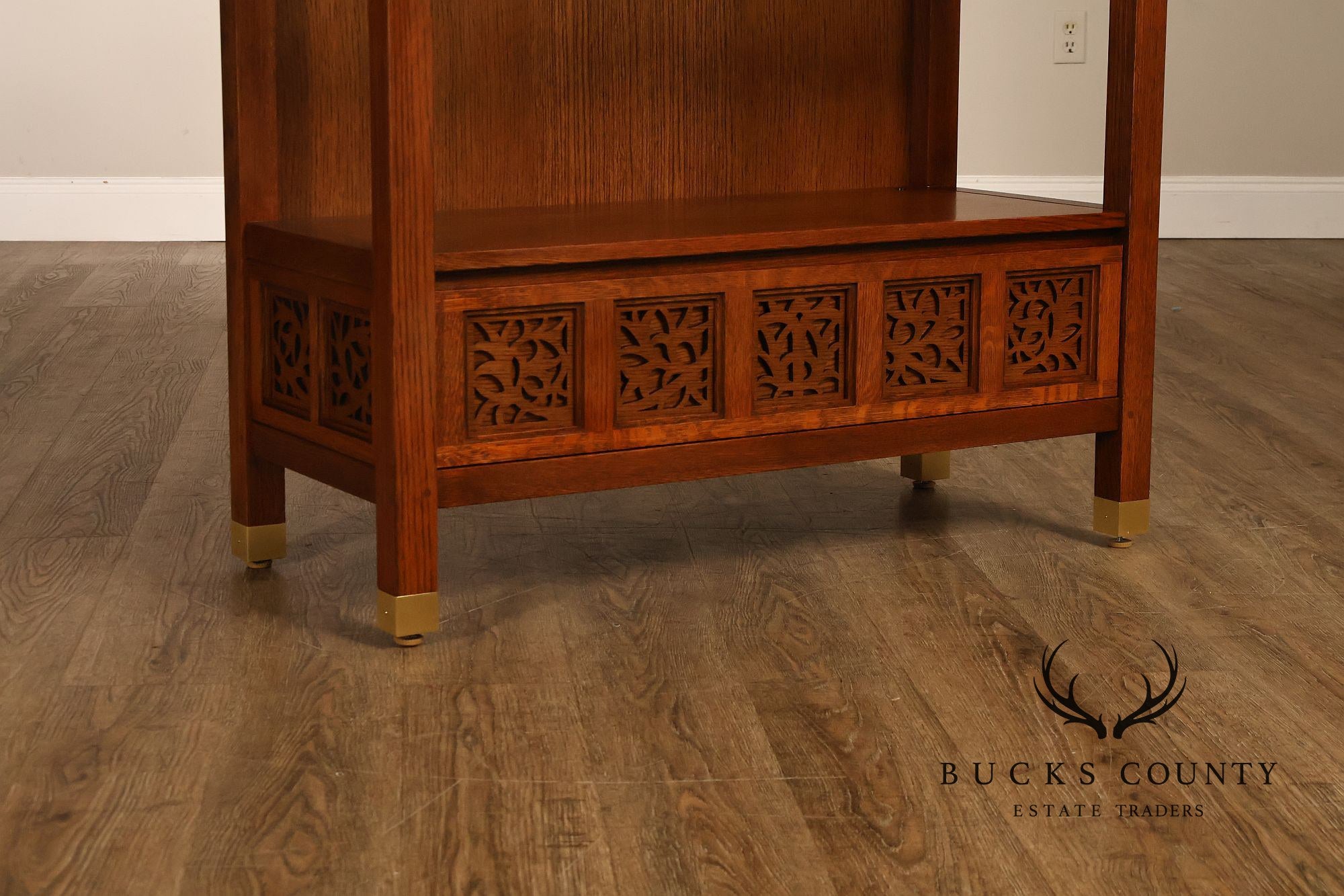 Stickley Surrey Hills Pair of Oak Bookcases