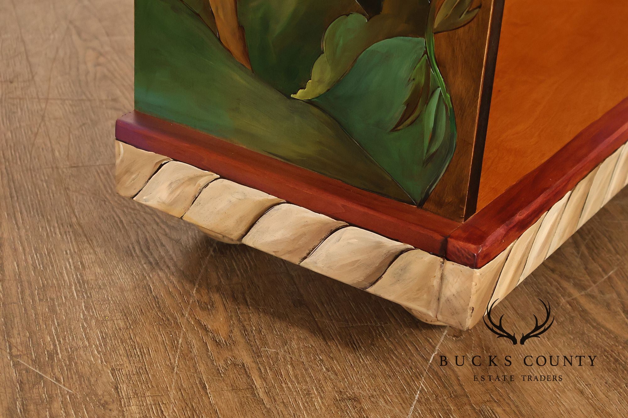 Sticks Artisan Hand Painted Open Bookcase