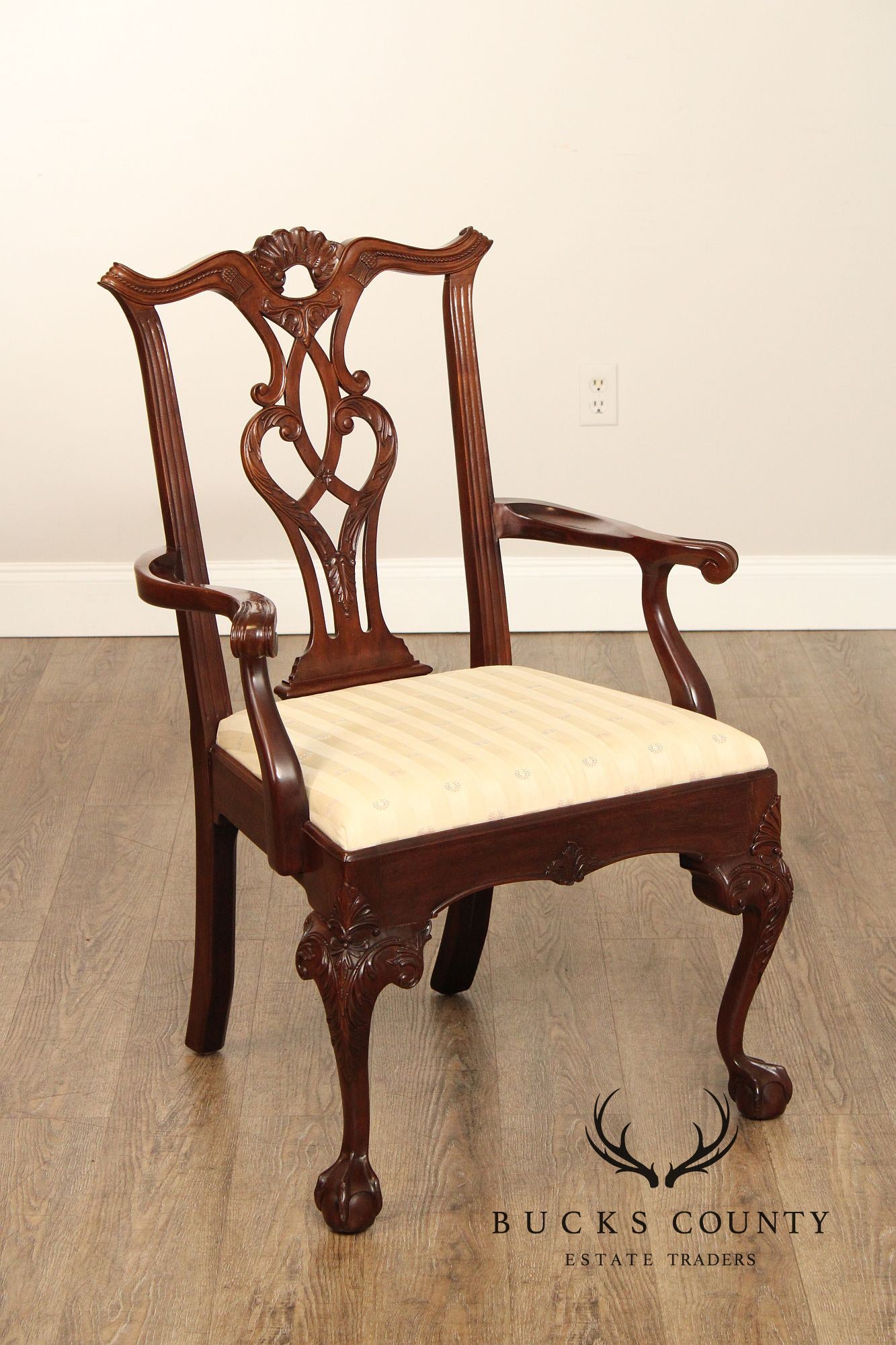 Henredon 'Rittenhouse Square' Chippendale Style Set of Six Dining Chairs