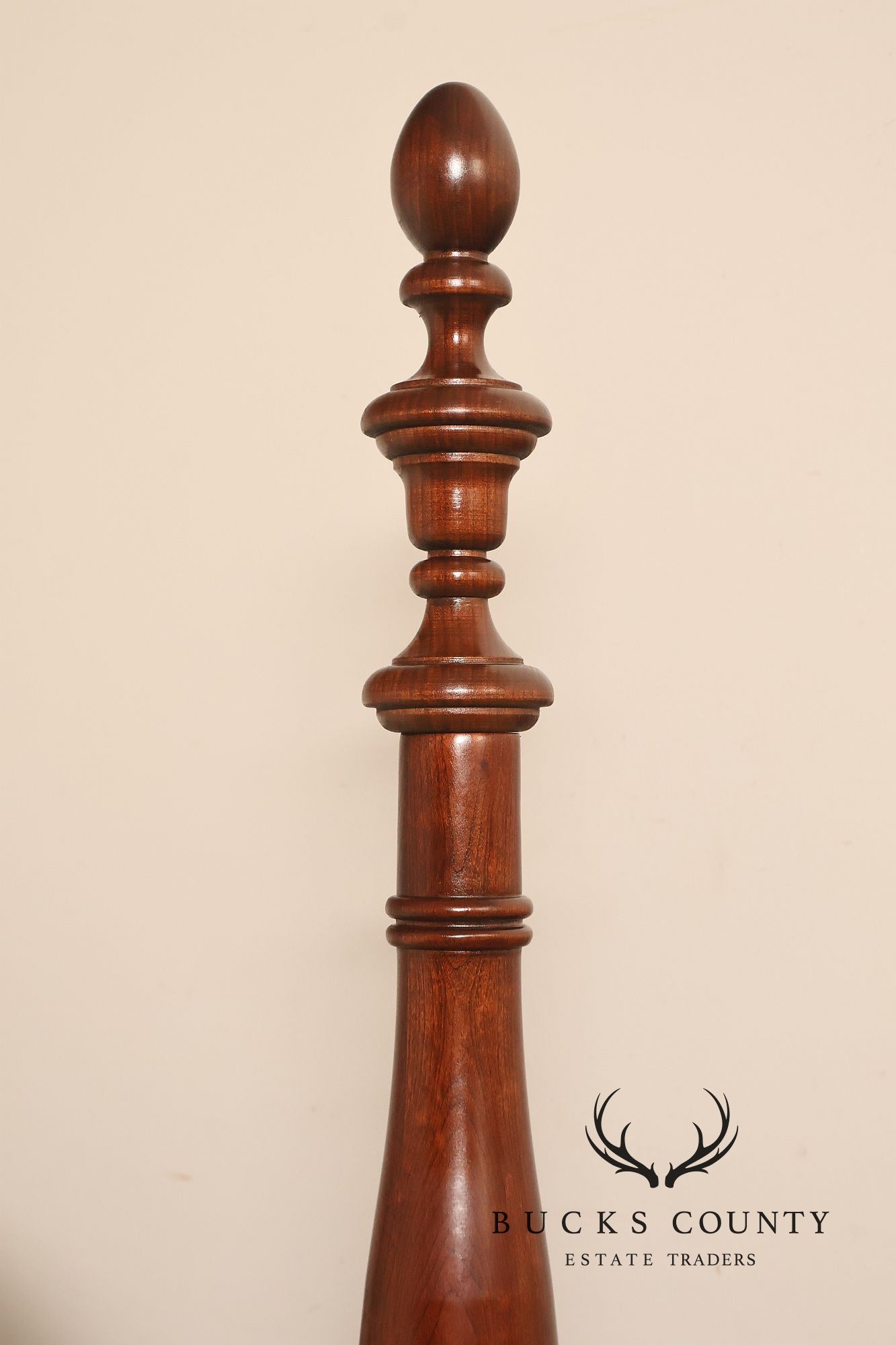 Pair Of Traditional Cherry Wood Twin Poster Beds