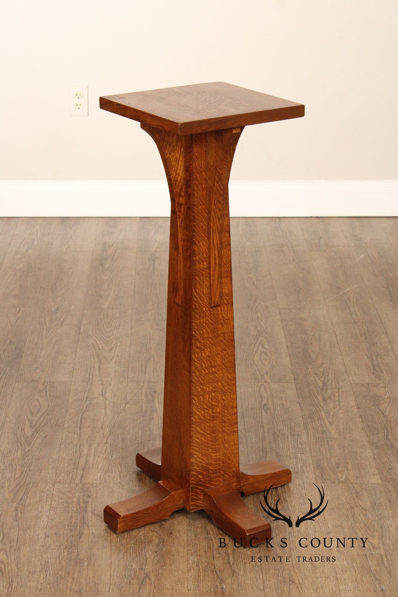 Stickley Mission Collection Oak Pedestal
