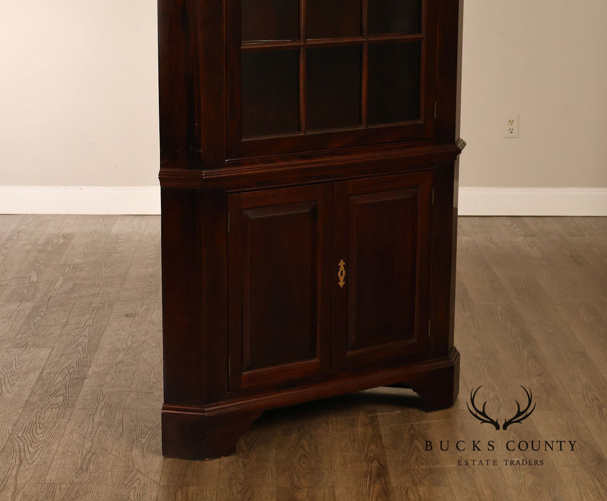 Stickley Federal Style Mahogany Corner Cabinet