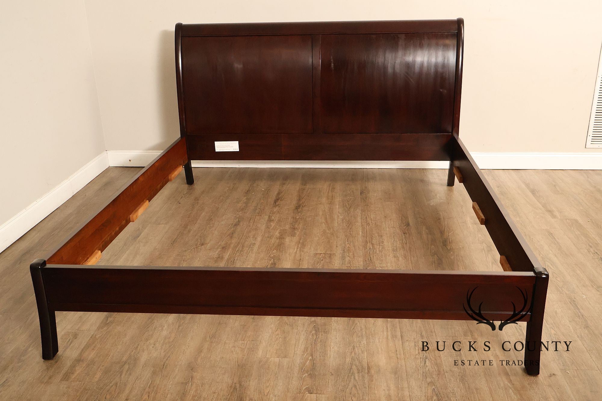 Stickley Cherry King Size Sleigh Bed