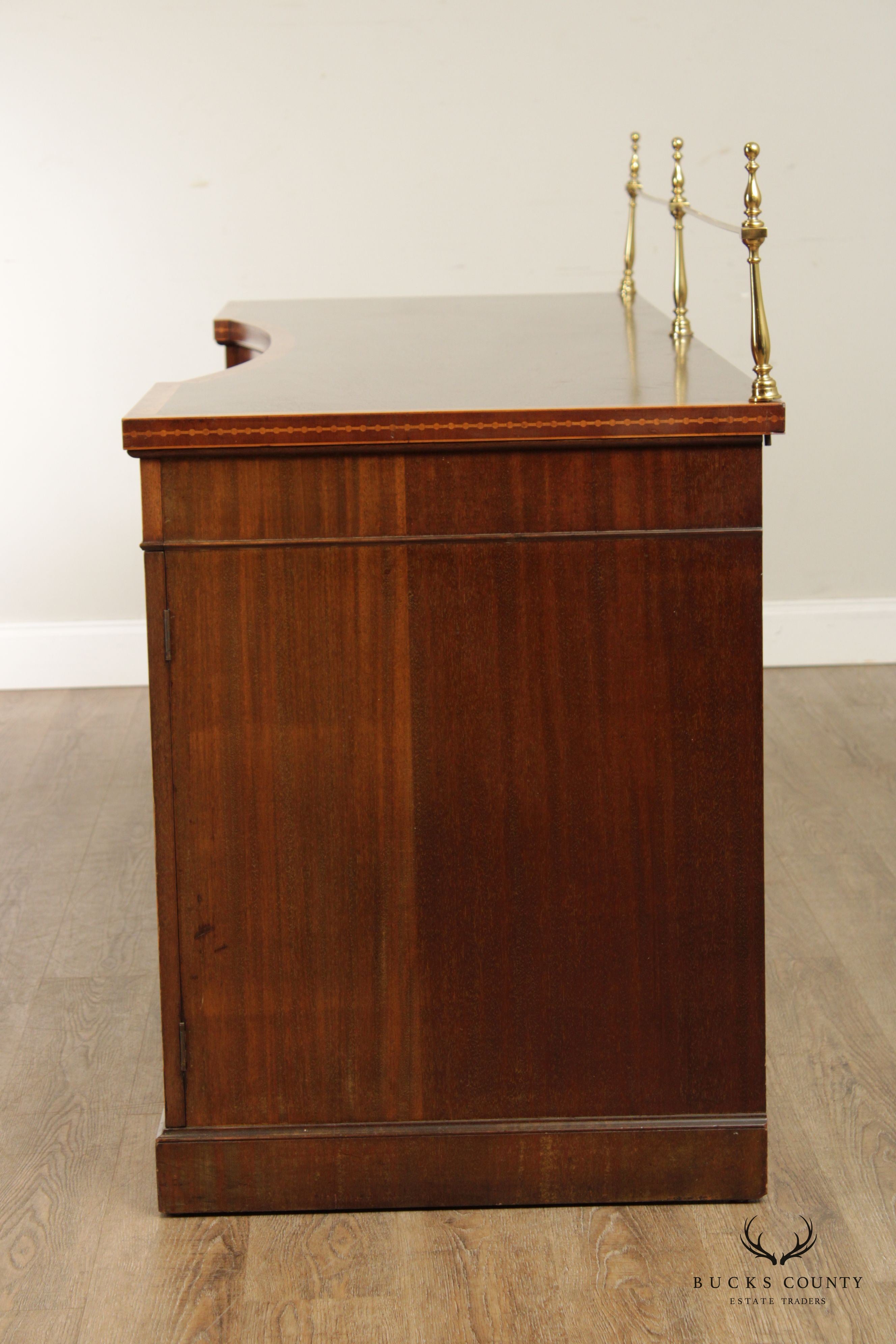 Antique Edwardian Inlaid Mahogany Sideboard