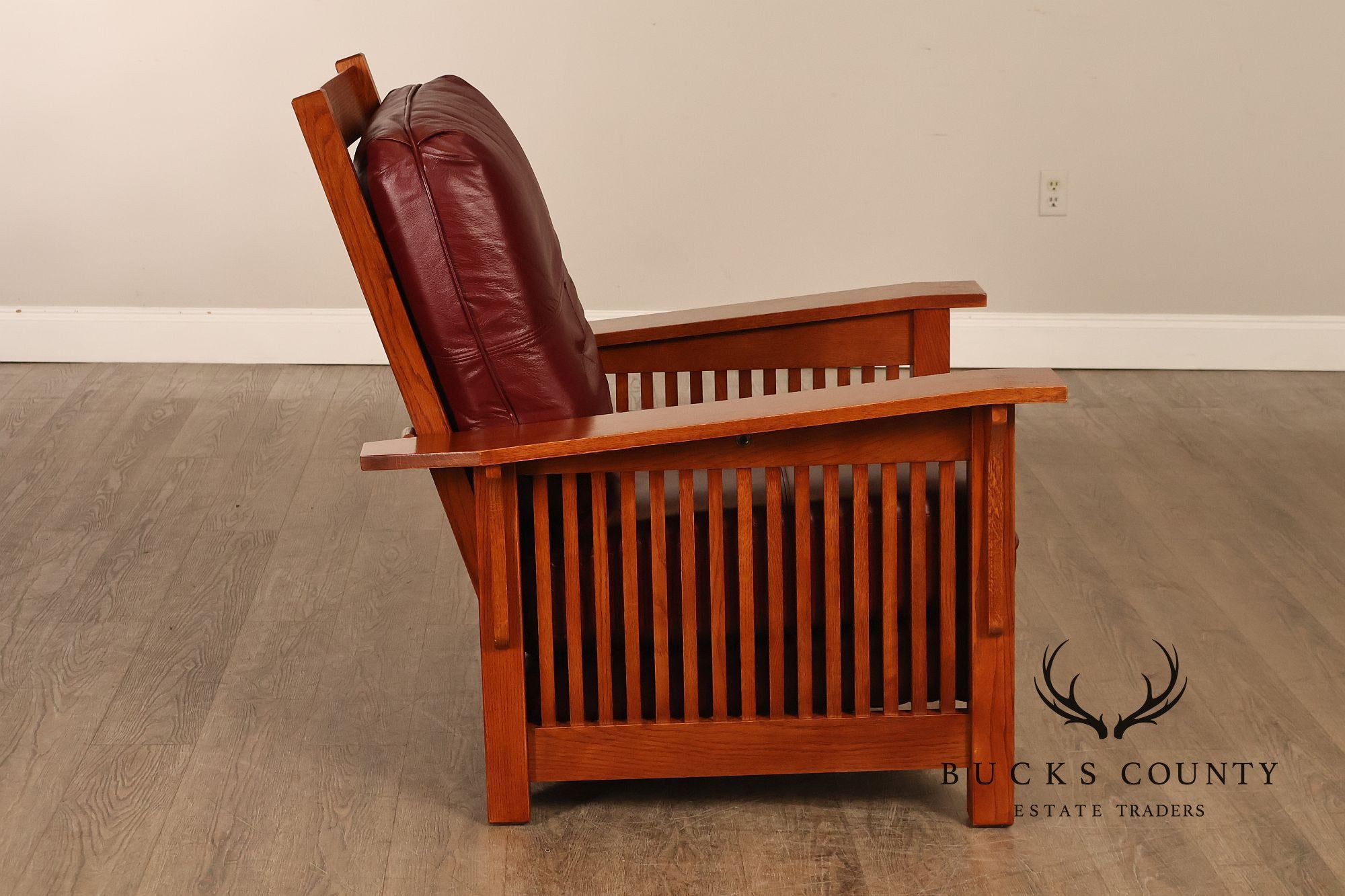 Bassett Furniture Mission Style Oak Morris Chair
