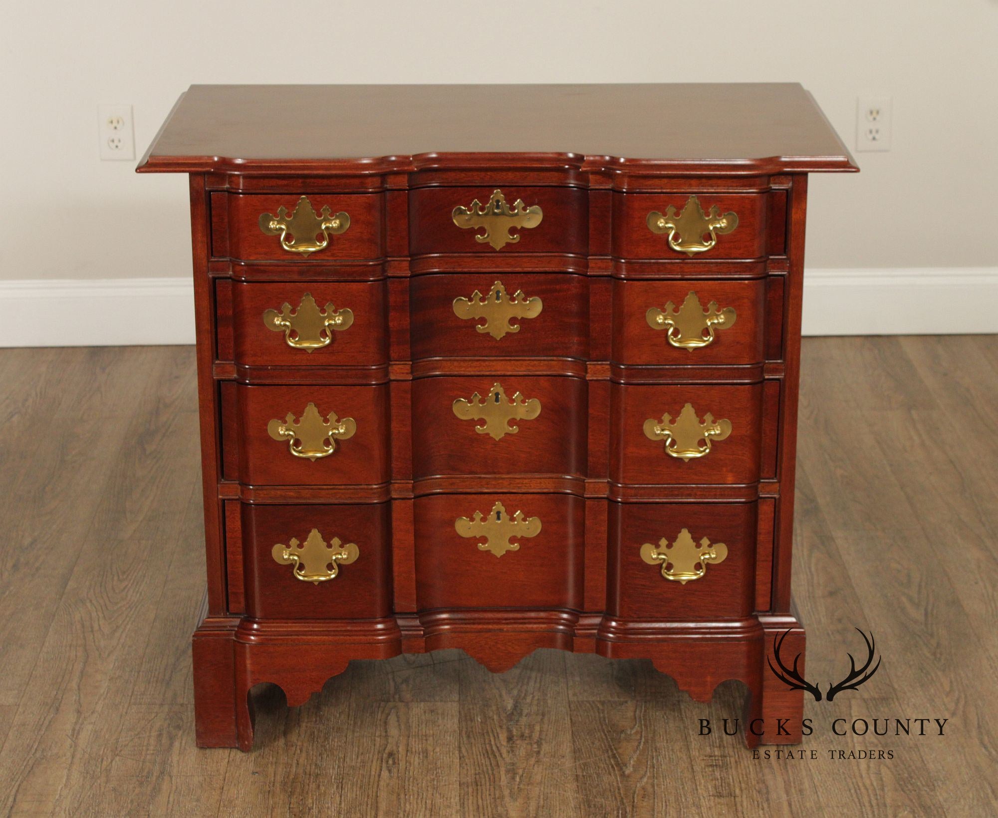 Councill Georgian Style Mahogany Blockfront Chest