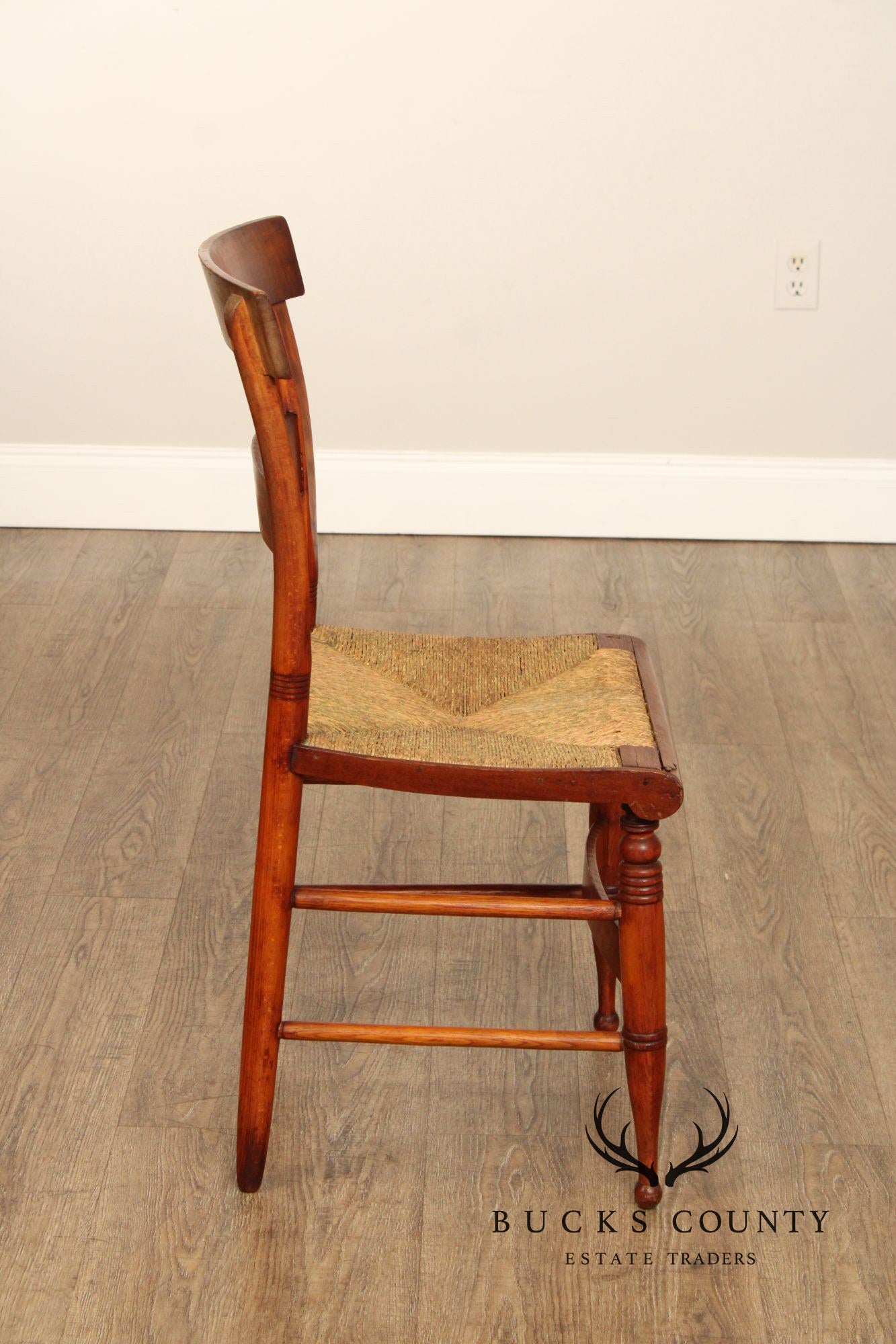 Antique American Tiger Maple Side Chair