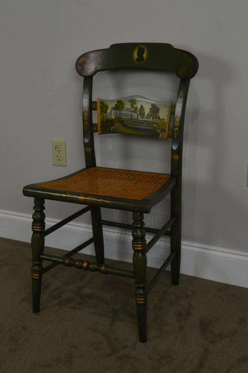Hitchcock Andrew Jackson's Hermitage Limited Edition Hand Painted Pair Side Chairs (B)