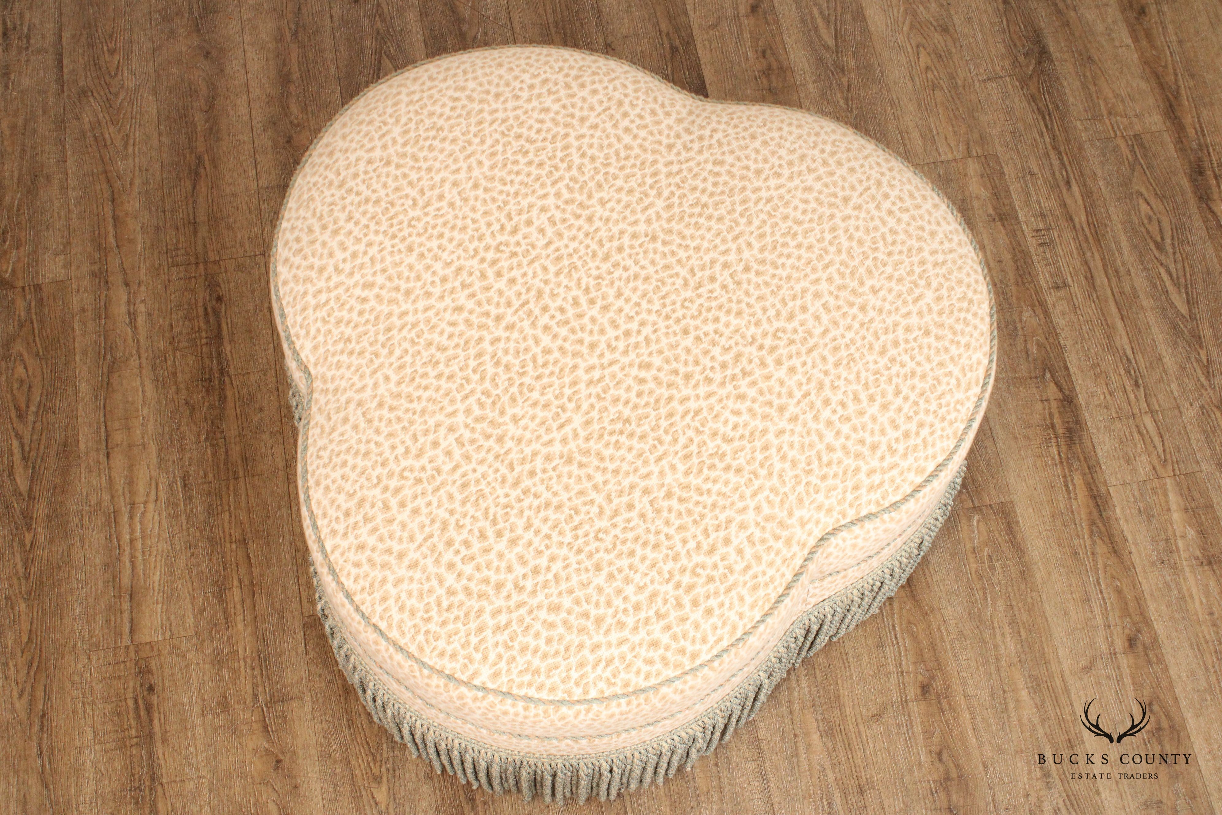 Sherrill Furniture Traditional Fringed Ottoman