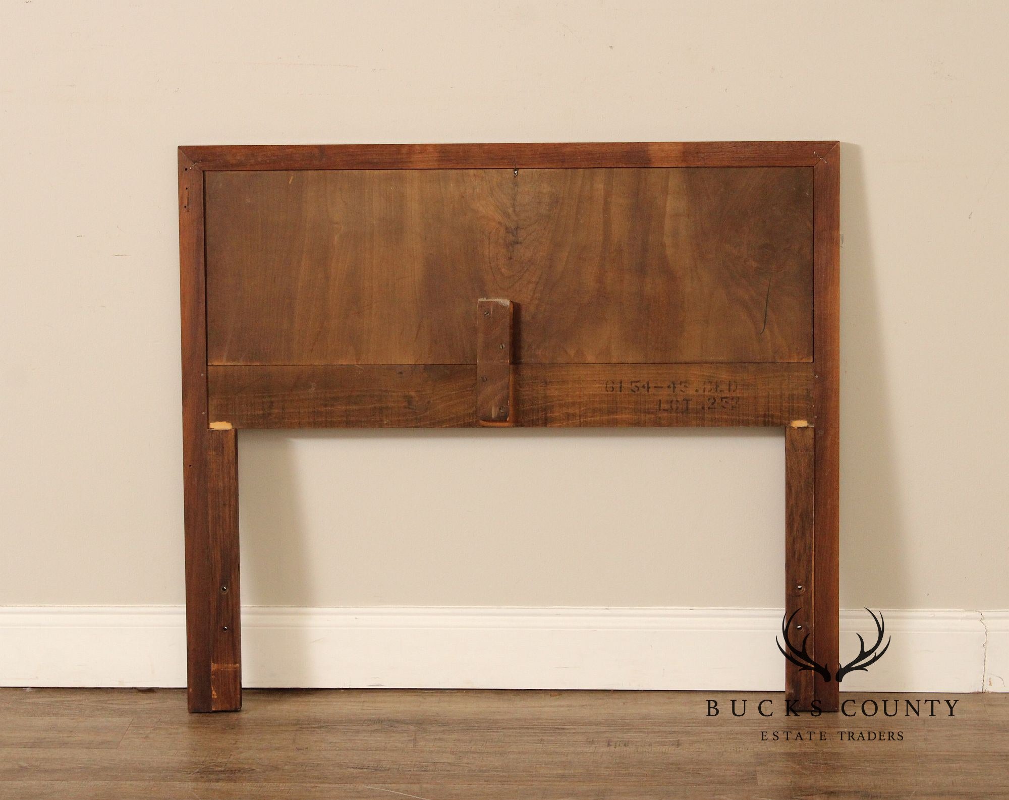 Mid Century Modern Walnut Diamond Front Twin Headboard