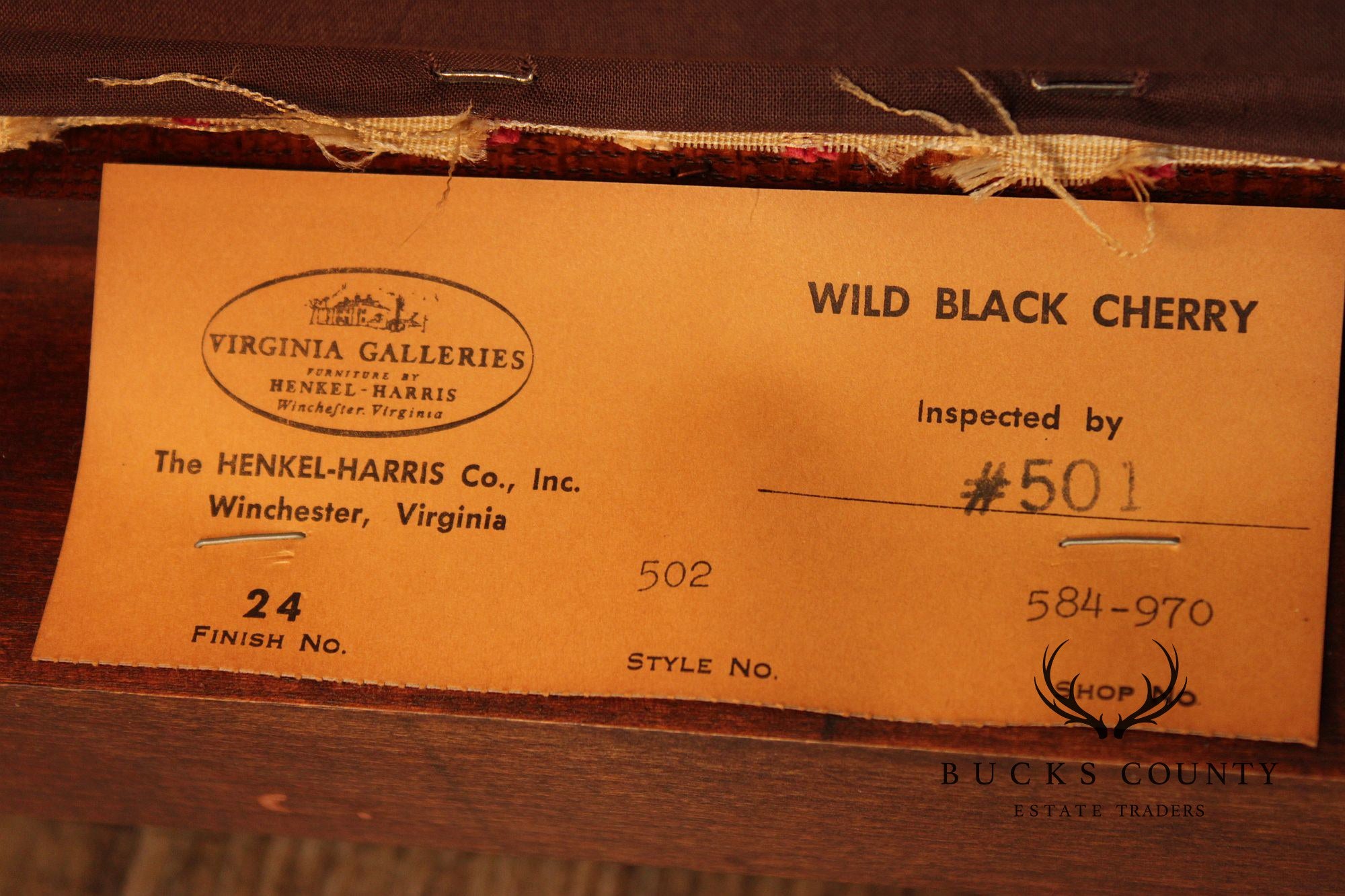 Henkel Harris English Traditional Style Cherry Corner Chair