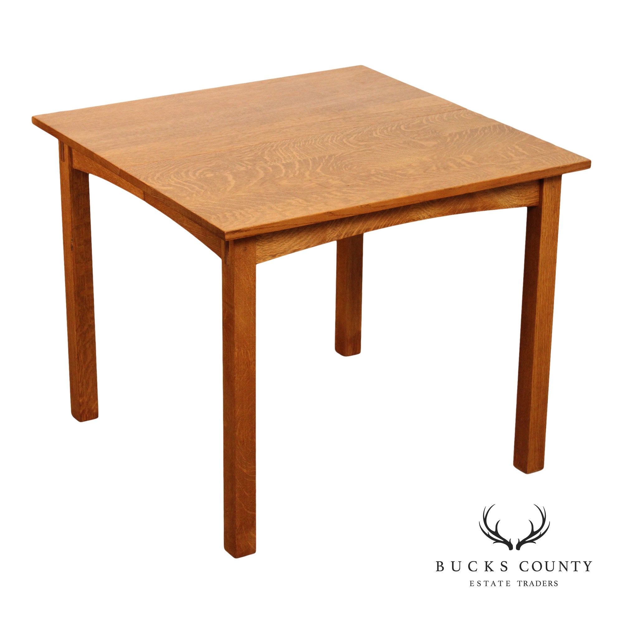 Stickley Mission Collection Square Oak Extendable Dining Table