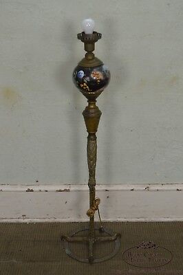 Antique Bronze Stork Leg Floor Lamp (possibly P.E. Guerin)