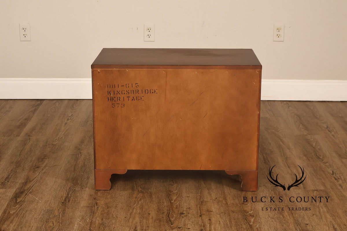 Heritage Campaign Style Walnut Nightstand