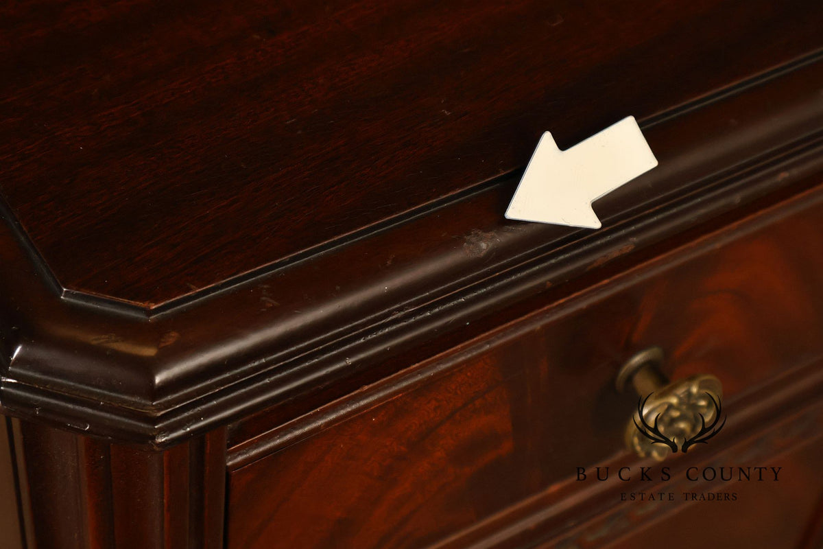 1940’s Flame Mahogany Writing Desk