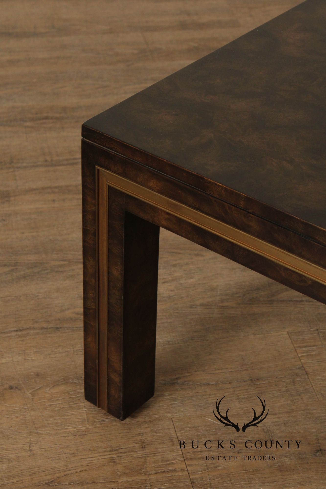 Mastercraft Burl Wood Square Coffee Table