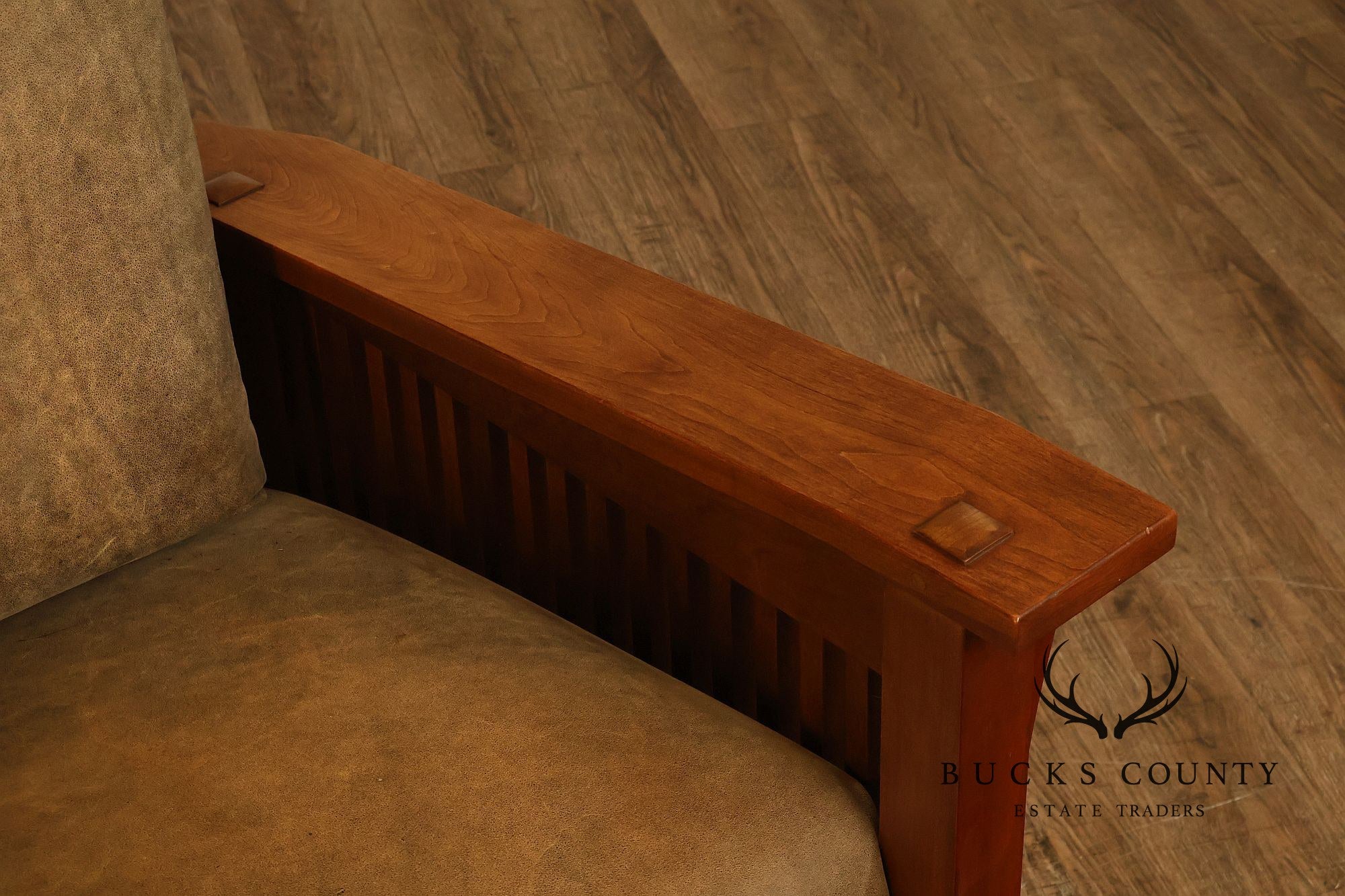 Stickley Mission Collection Cherry Spindle Morris Lounge Chair