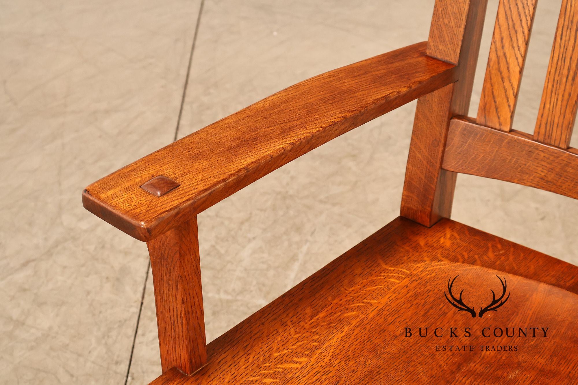 Stickley Mission Collection Set of Six Cottage Oak Dining Chairs